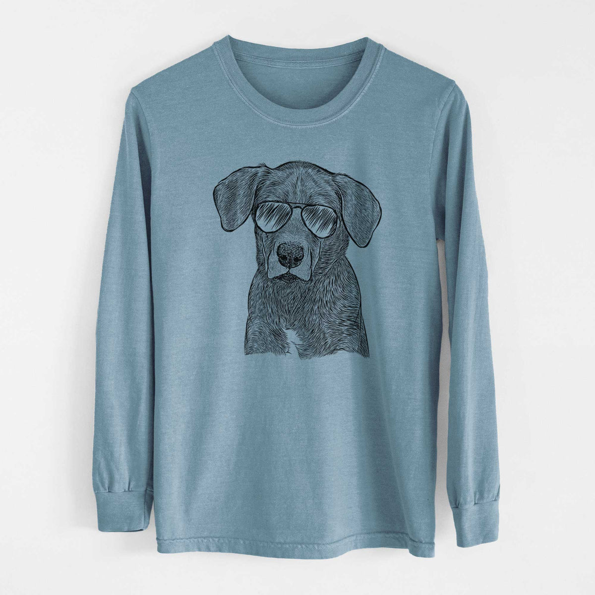 Aviators Tom the Lab Dane Mix - Heavyweight 100% Cotton Long Sleeve