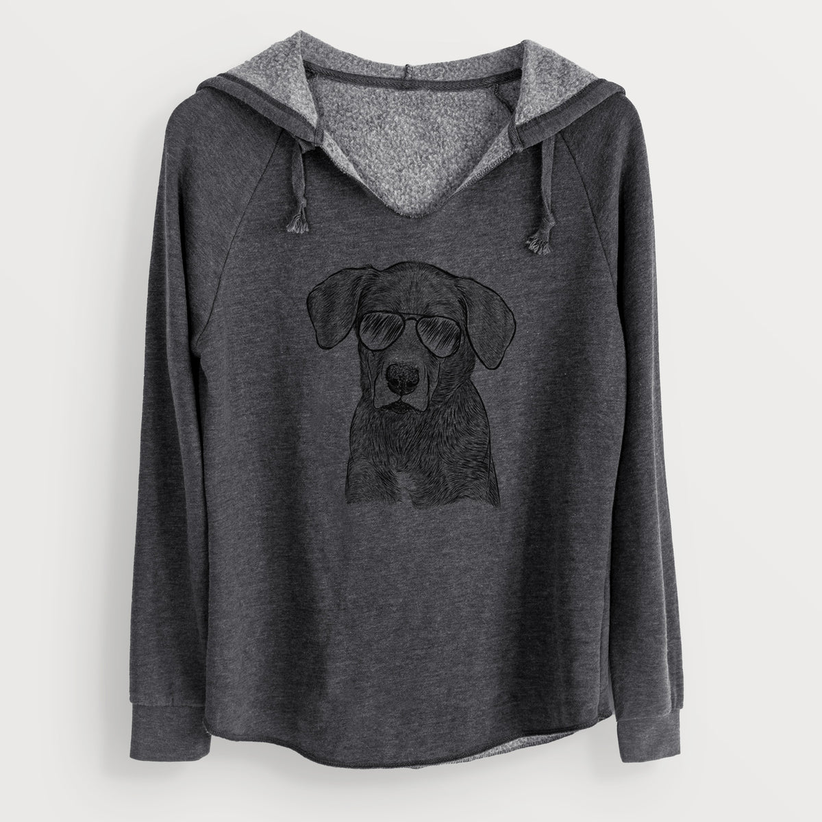 Aviator Tom the Lab Dane Mix - Cali Wave Hooded Sweatshirt
