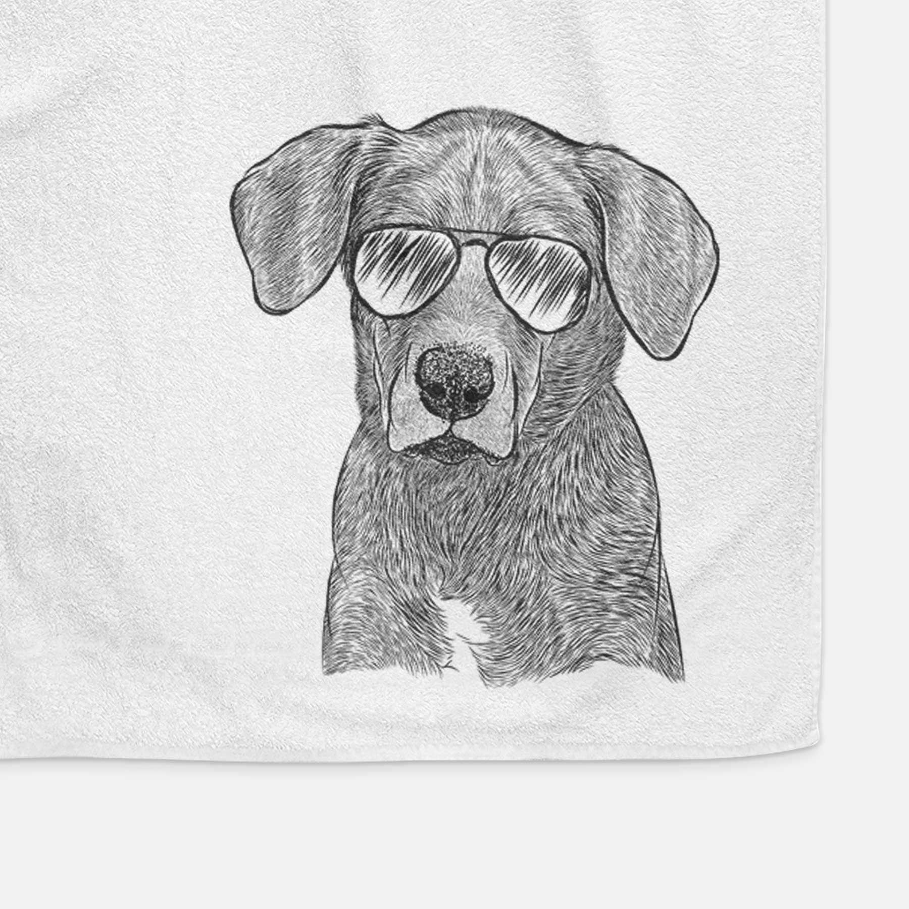 Tom the Lab Dane Mix Decorative Hand Towel