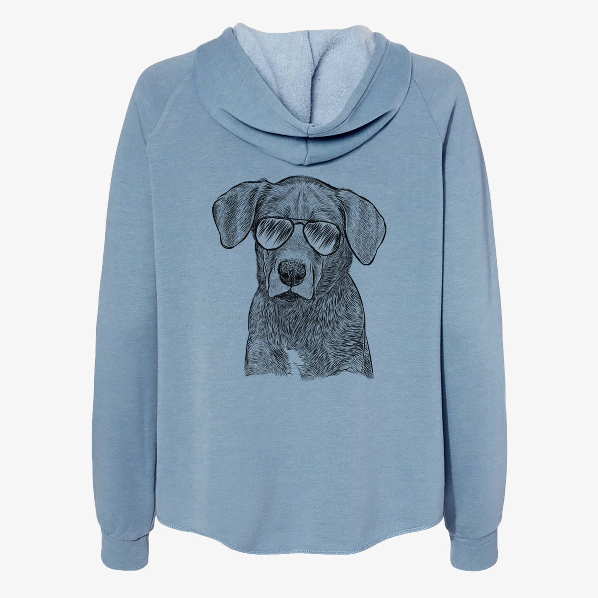 Tom the Lab Dane Mix - Women's Cali Wave Zip-Up Sweatshirt