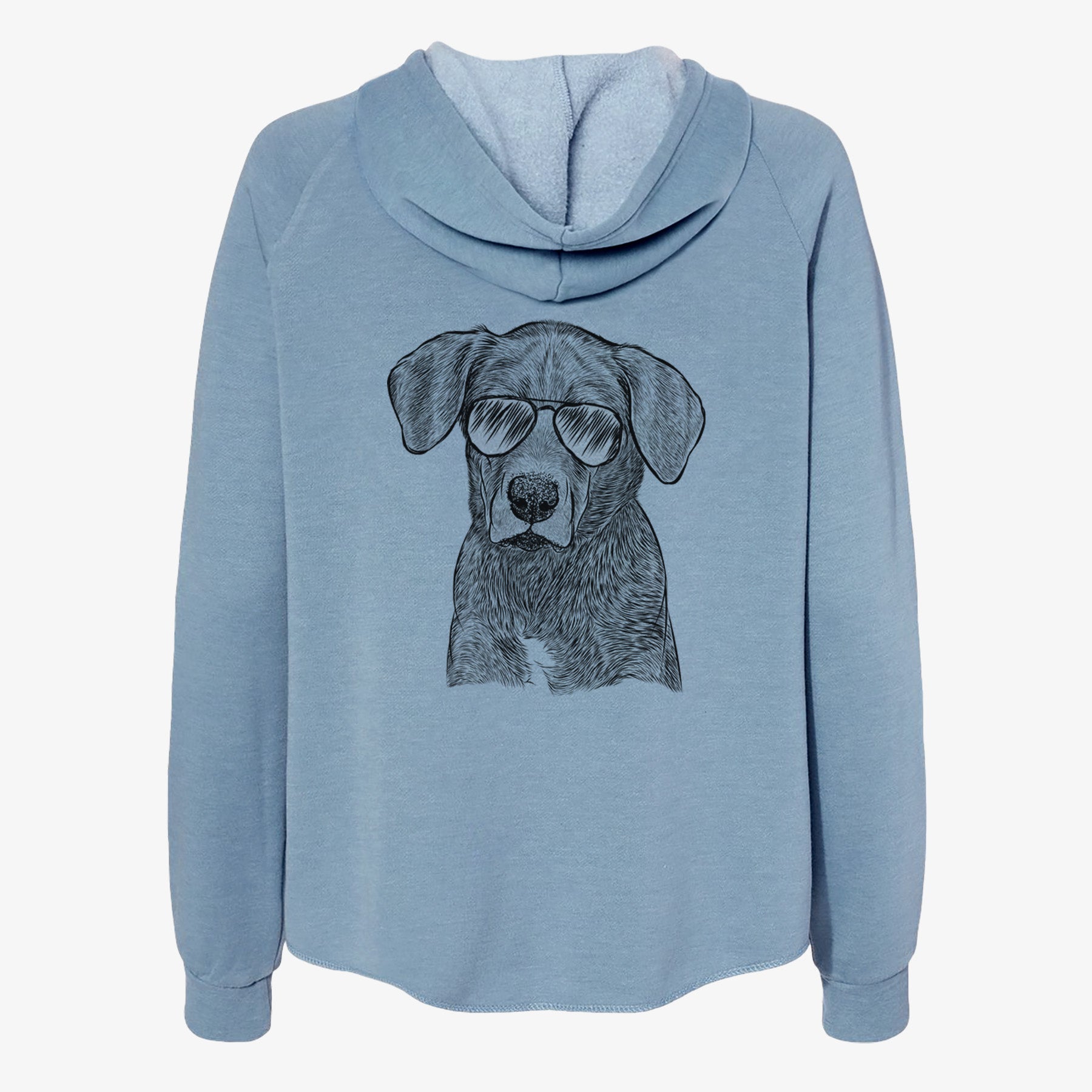 Tom the Lab Dane Mix - Women's Cali Wave Zip-Up Sweatshirt