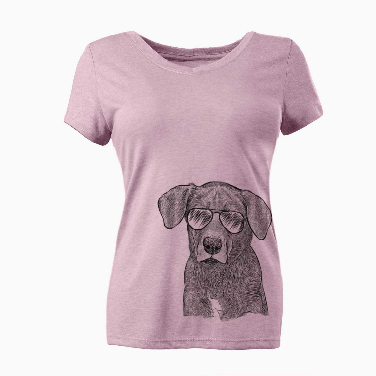 Aviator Tom the Lab Dane Mix - Women's V-neck Shirt