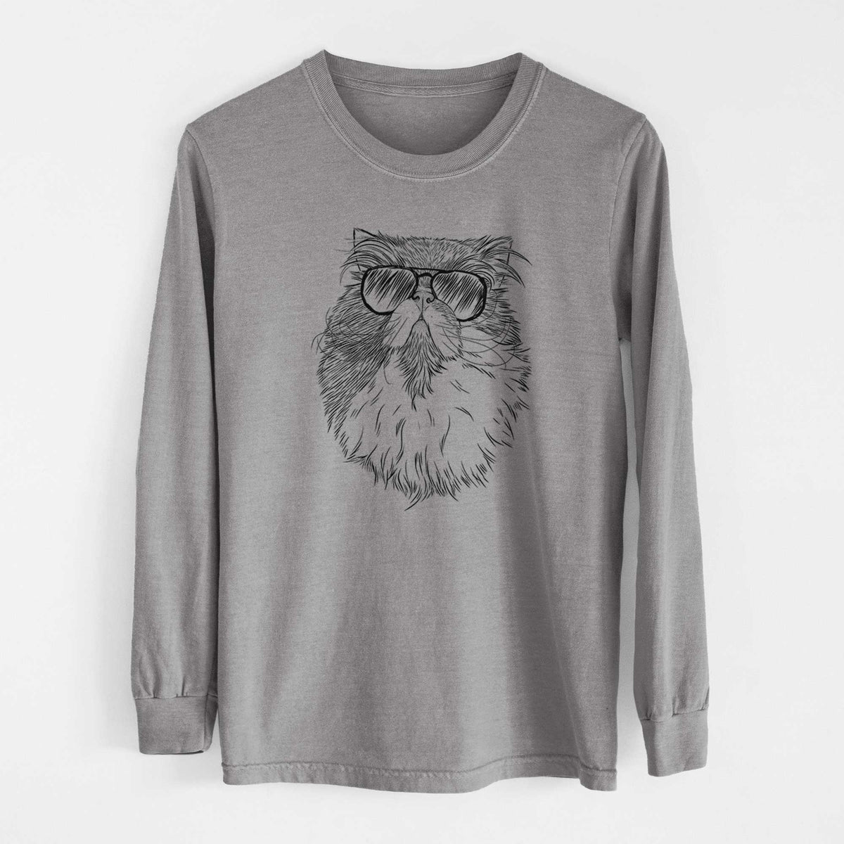 Aviators Tookie the Perisan Cat - Heavyweight 100% Cotton Long Sleeve