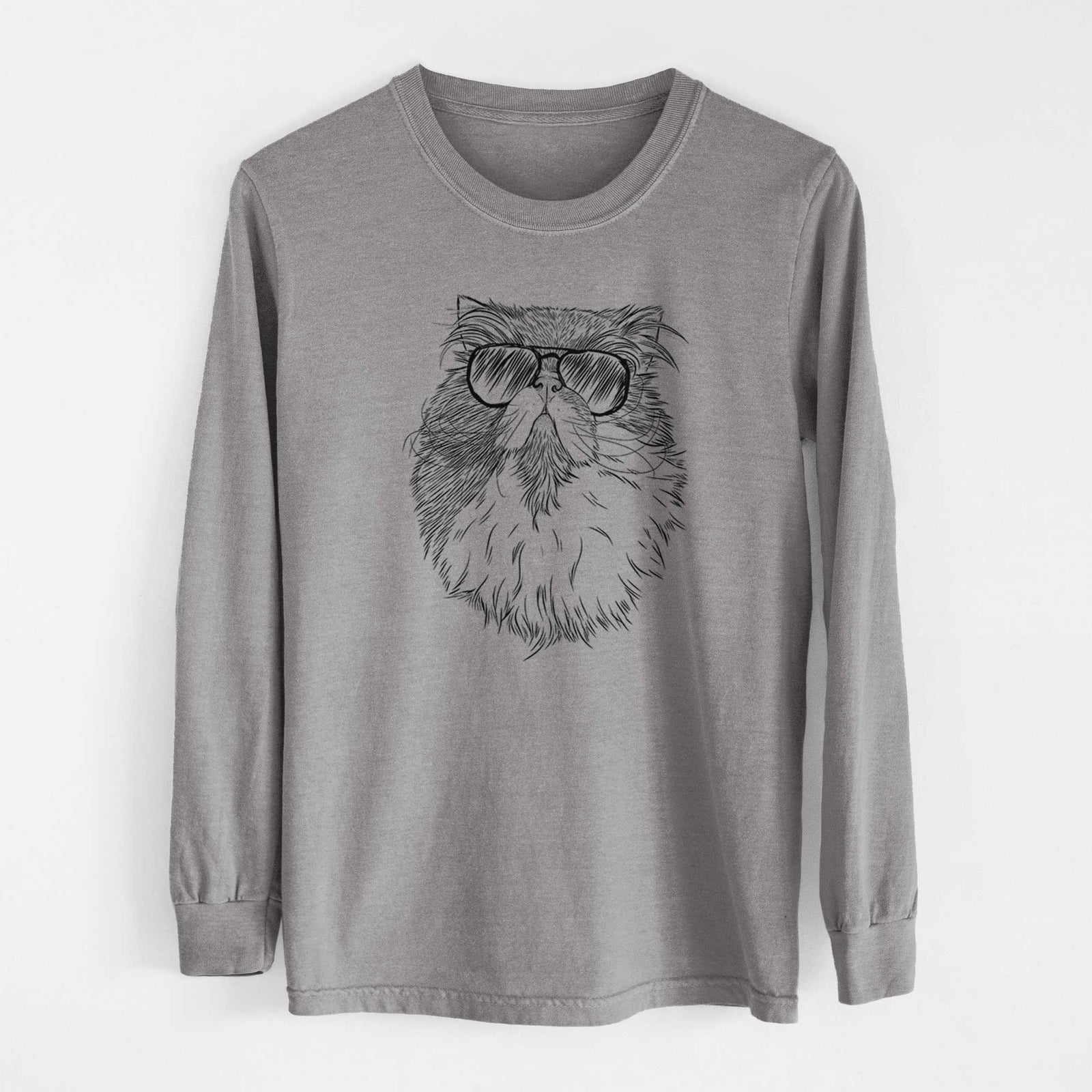 Aviators Tookie the Perisan Cat - Heavyweight 100% Cotton Long Sleeve