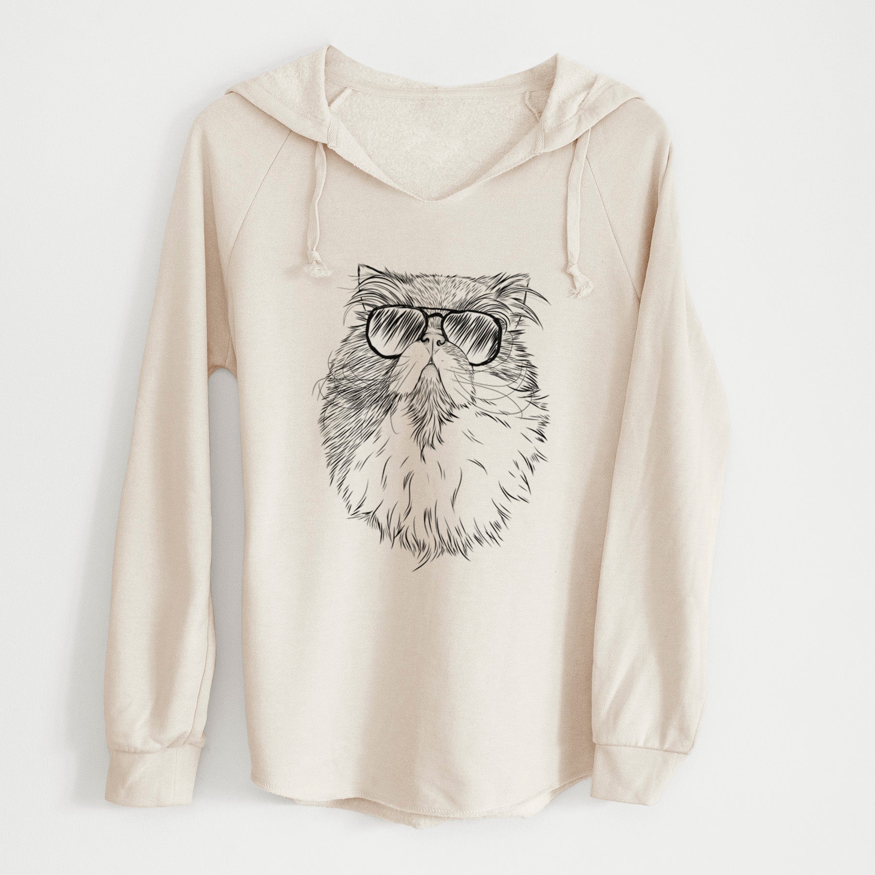 Aviator Tookie the Perisan Cat - Cali Wave Hooded Sweatshirt