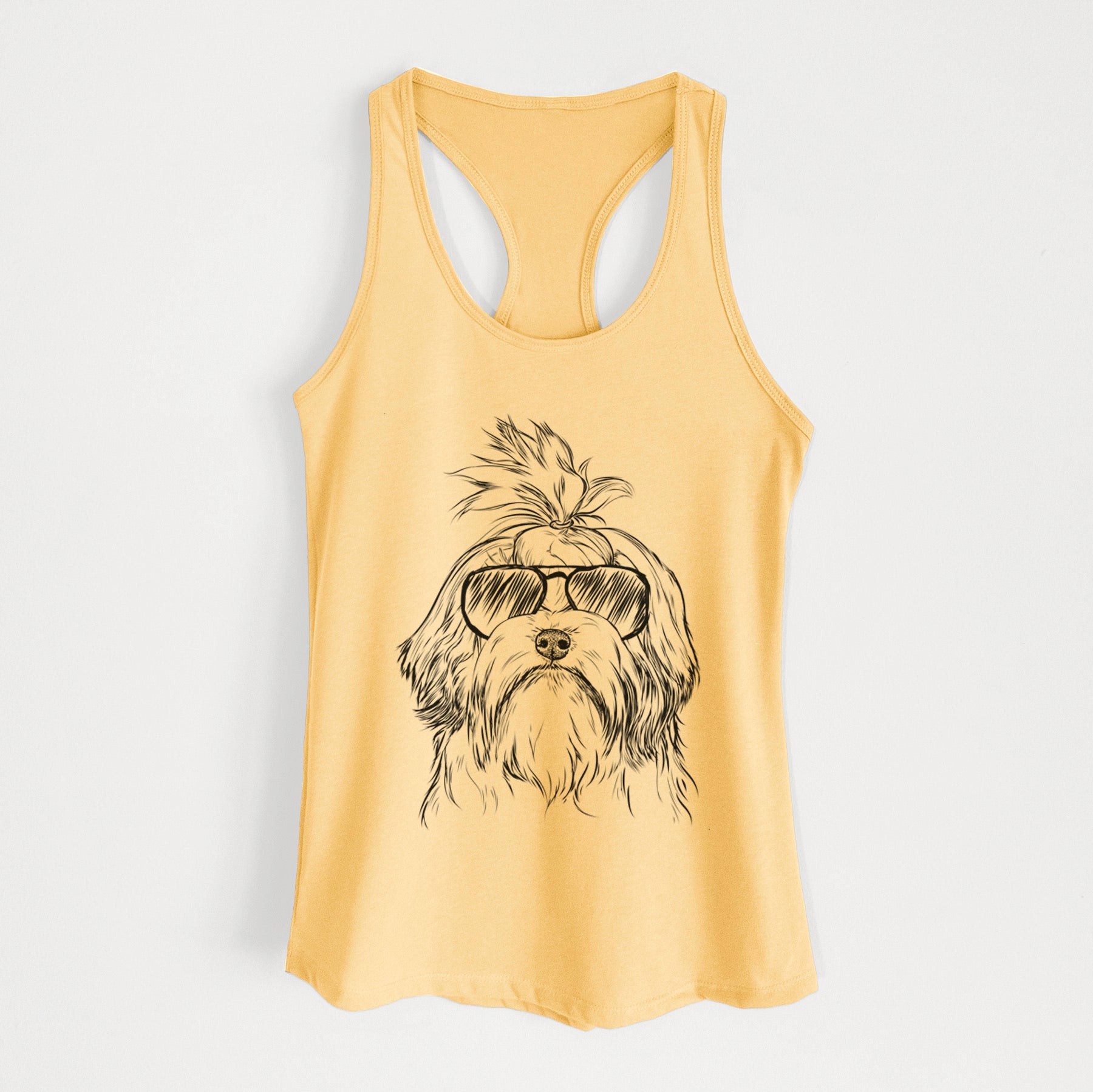 Tootsie the Lowchen - Women's Racerback Tanktop