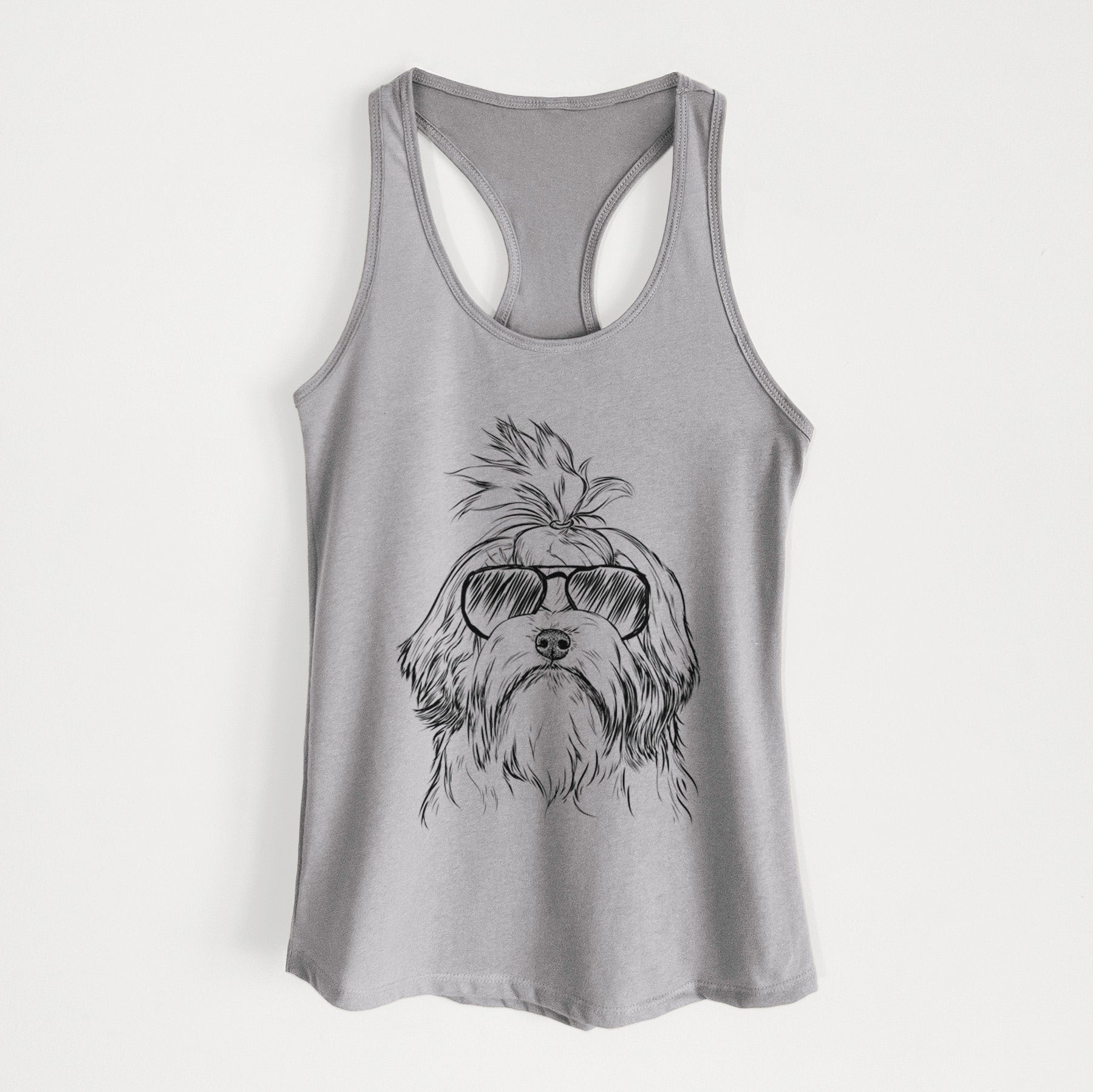 Tootsie the Lowchen - Women's Racerback Tanktop