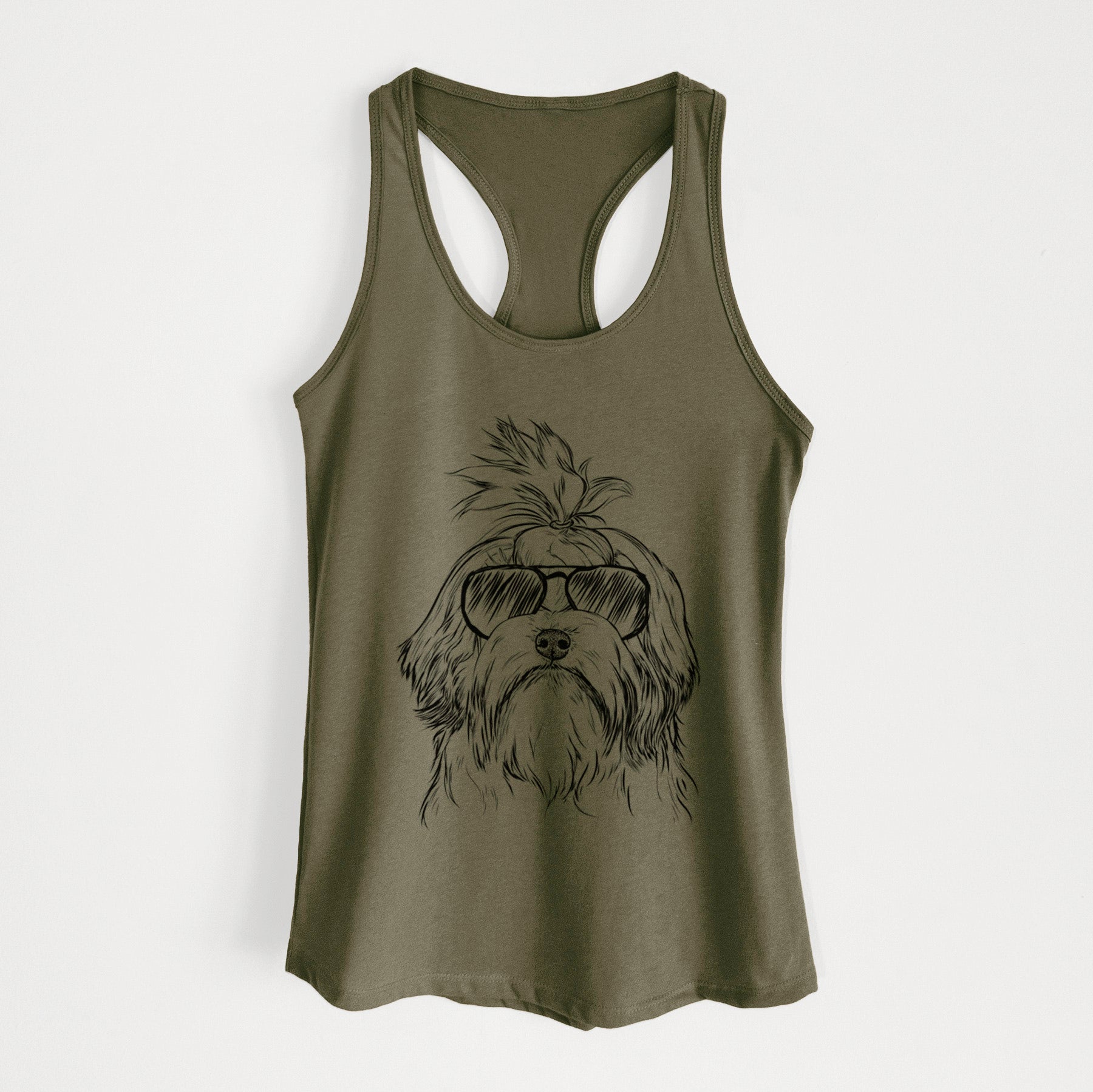 Tootsie the Lowchen - Women's Racerback Tanktop