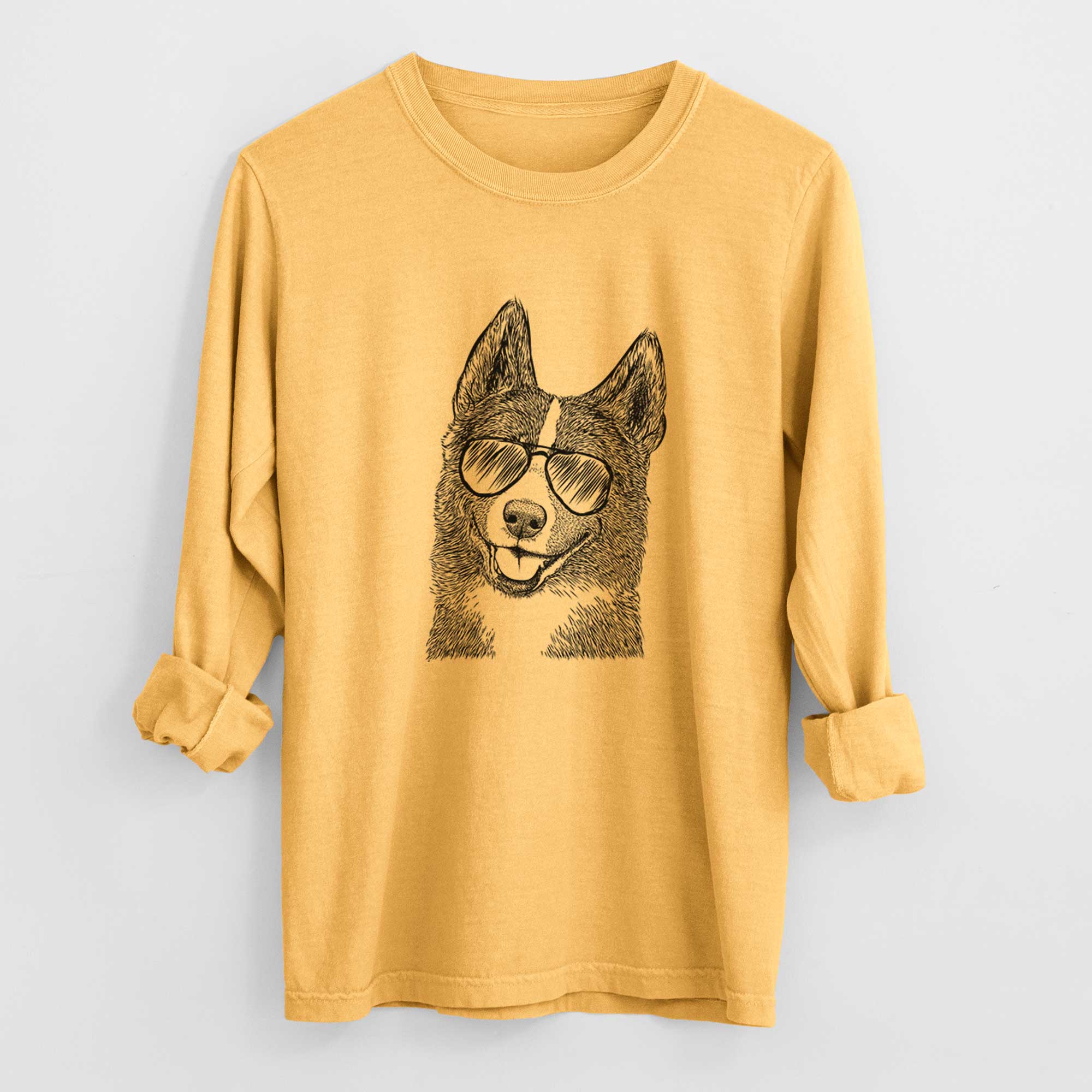 Aviators Tosca the Karelian Bear Dog - Heavyweight 100% Cotton Long Sleeve