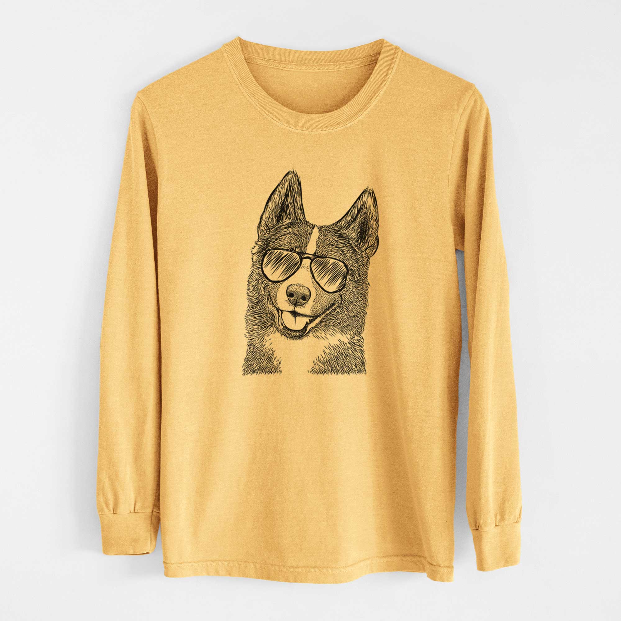 Aviators Tosca the Karelian Bear Dog - Heavyweight 100% Cotton Long Sleeve