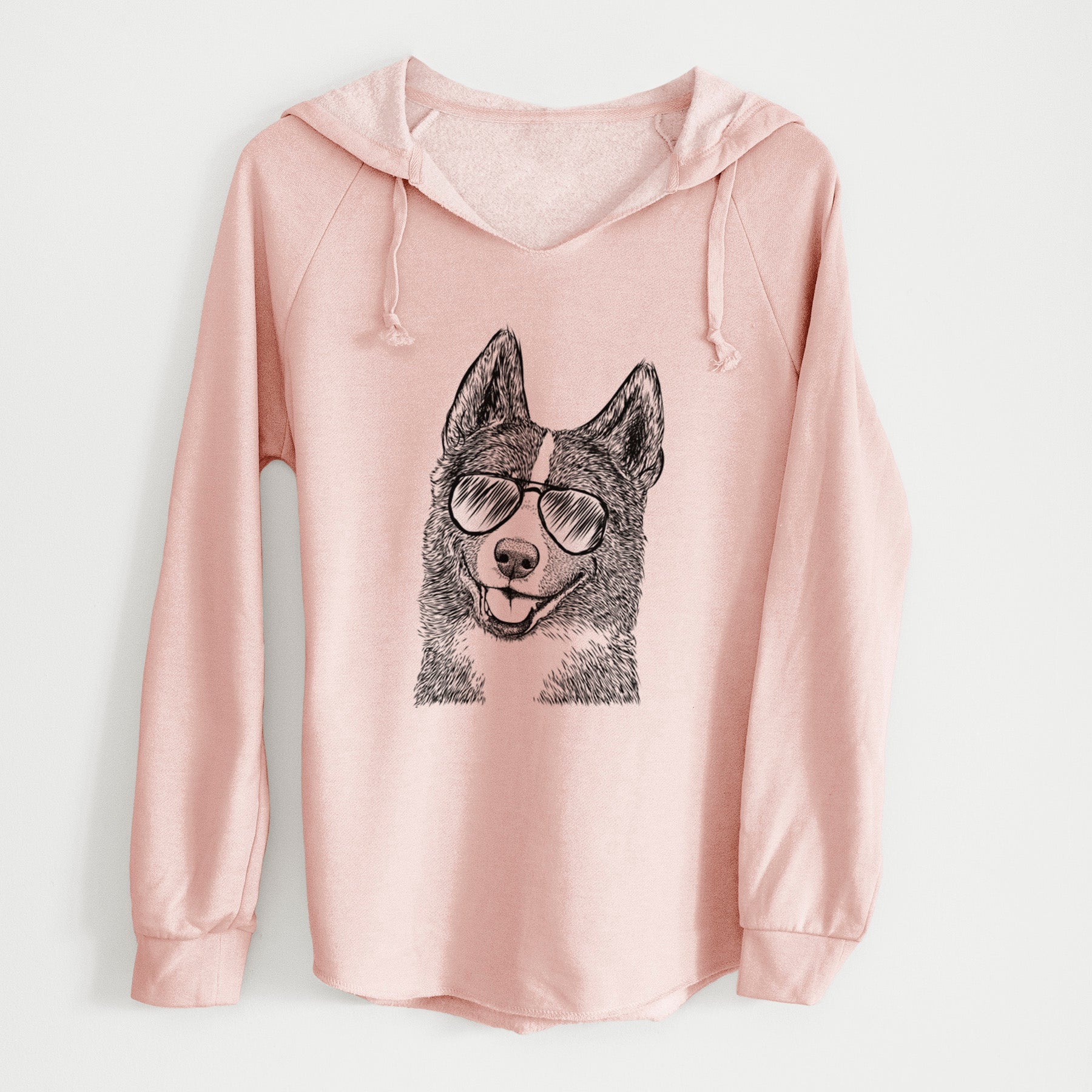 Aviator Tosca the Karelian Bear Dog - Cali Wave Hooded Sweatshirt