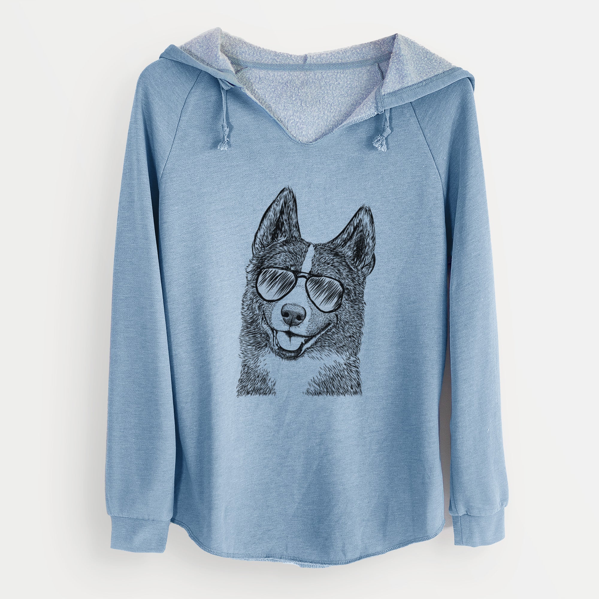 Aviator Tosca the Karelian Bear Dog - Cali Wave Hooded Sweatshirt