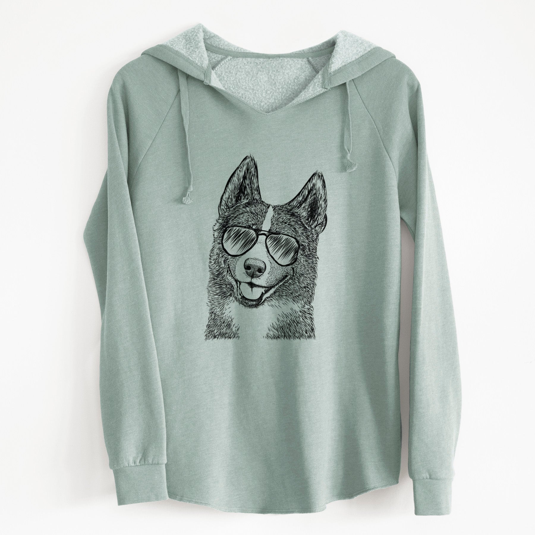 Aviator Tosca the Karelian Bear Dog - Cali Wave Hooded Sweatshirt