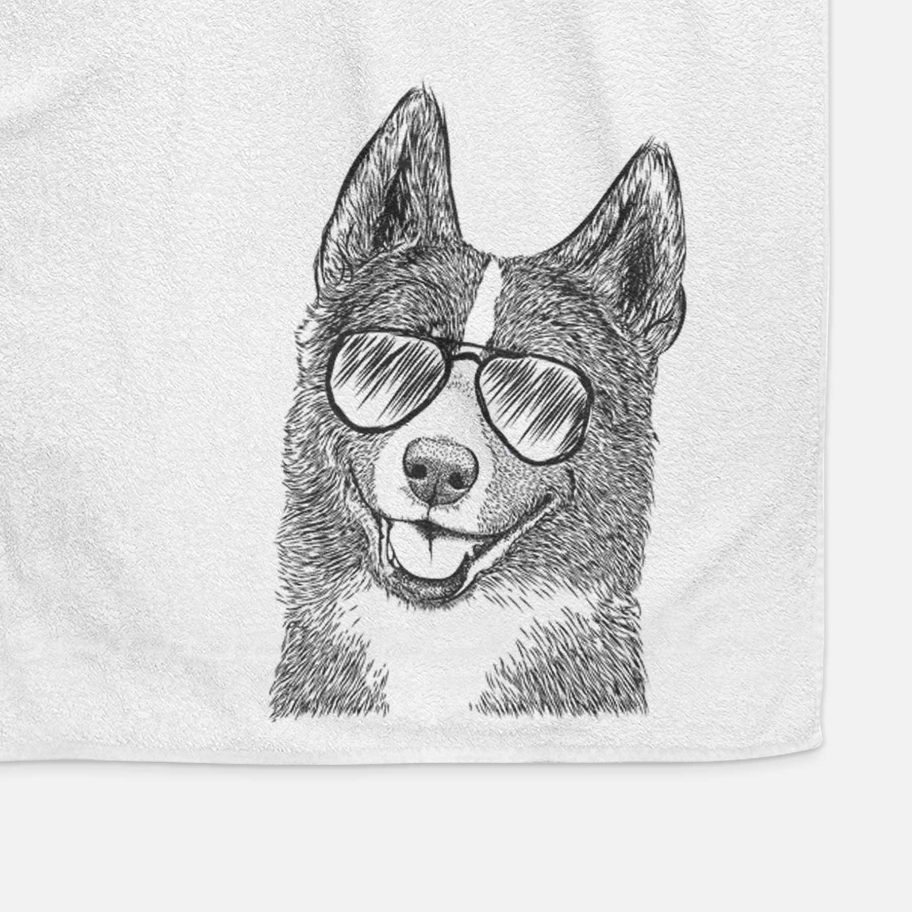 Tosca the Karelian Bear Dog Decorative Hand Towel