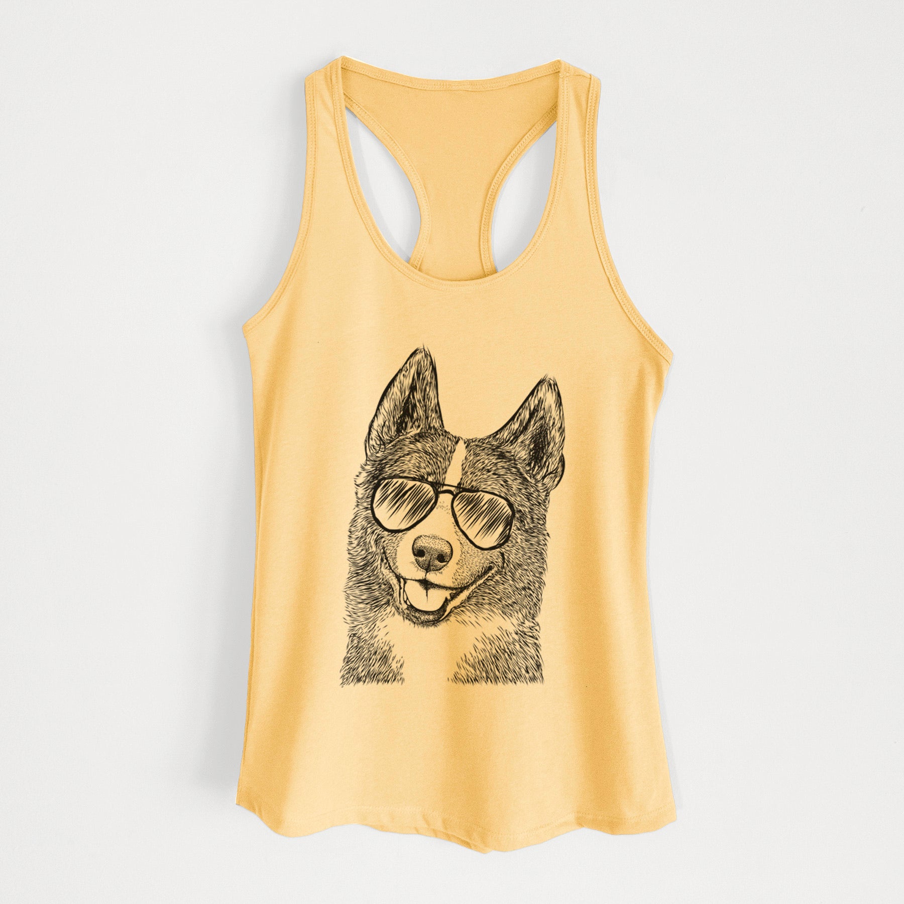 Tosca the Karelian Bear Dog - Women's Racerback Tanktop