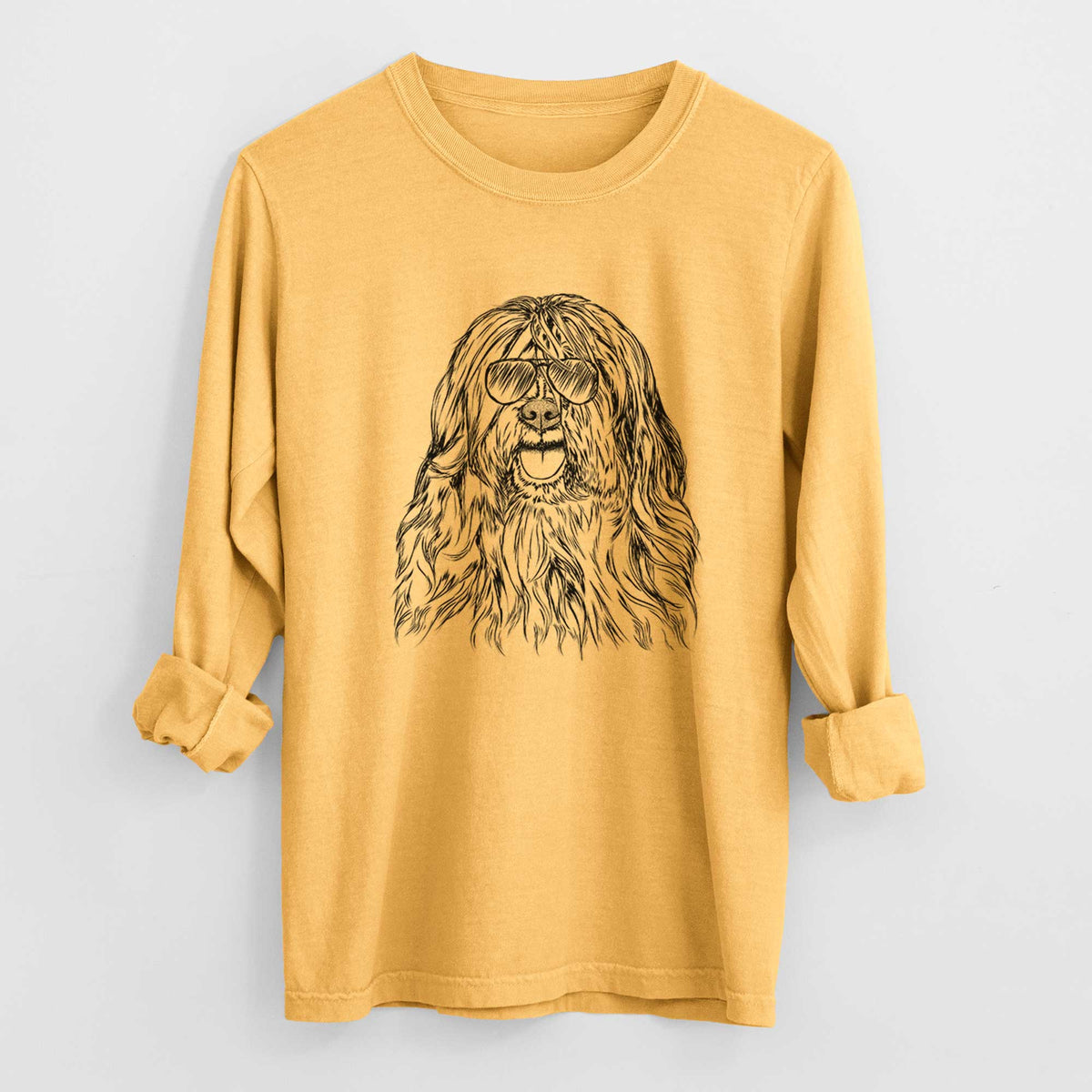 Aviators Trinket the Tibetan Terrier - Heavyweight 100% Cotton Long Sleeve