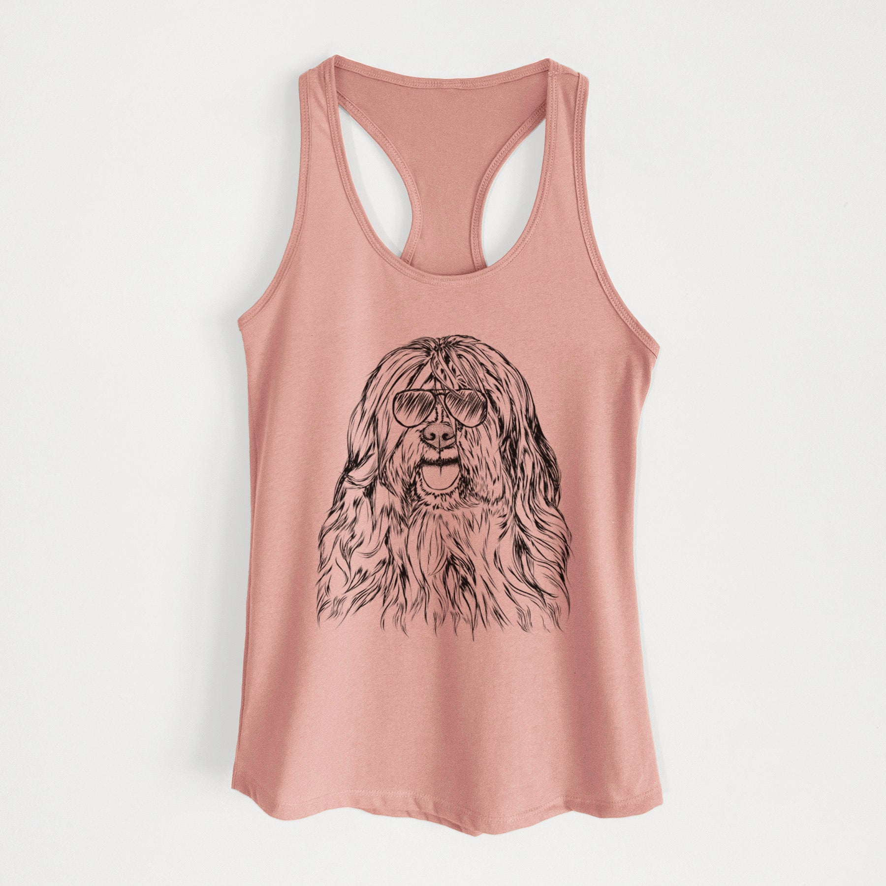 Trinket the Tibetan Terrier - Women's Racerback Tanktop