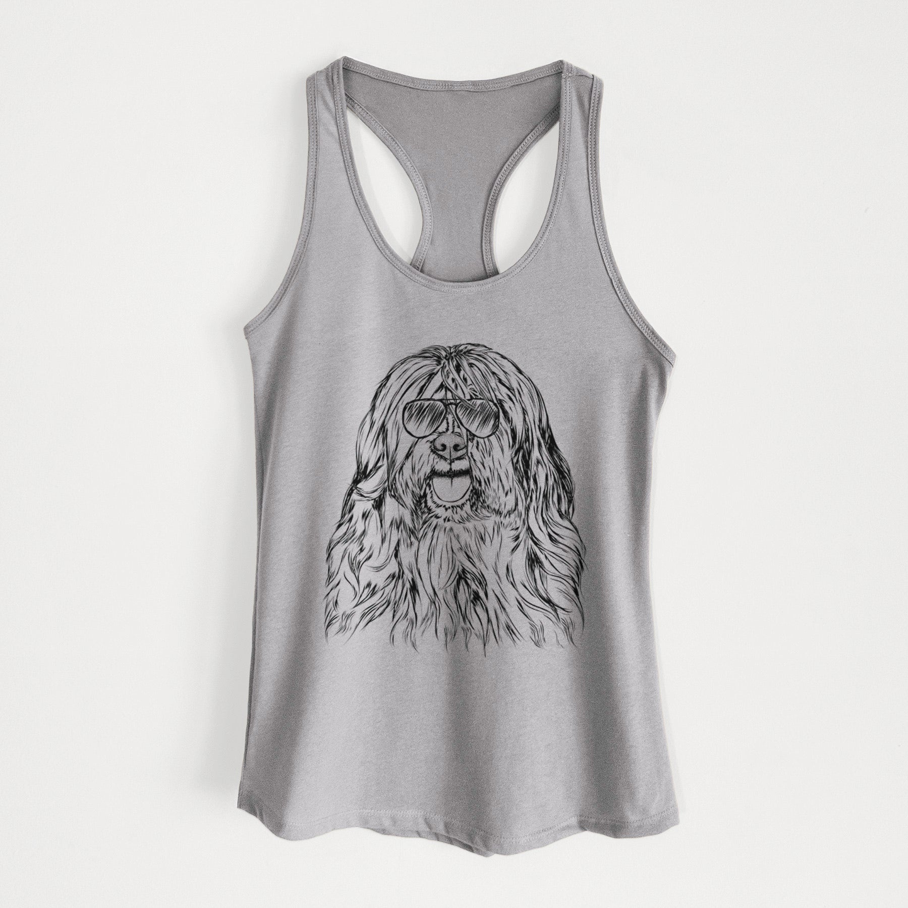 Trinket the Tibetan Terrier - Women's Racerback Tanktop