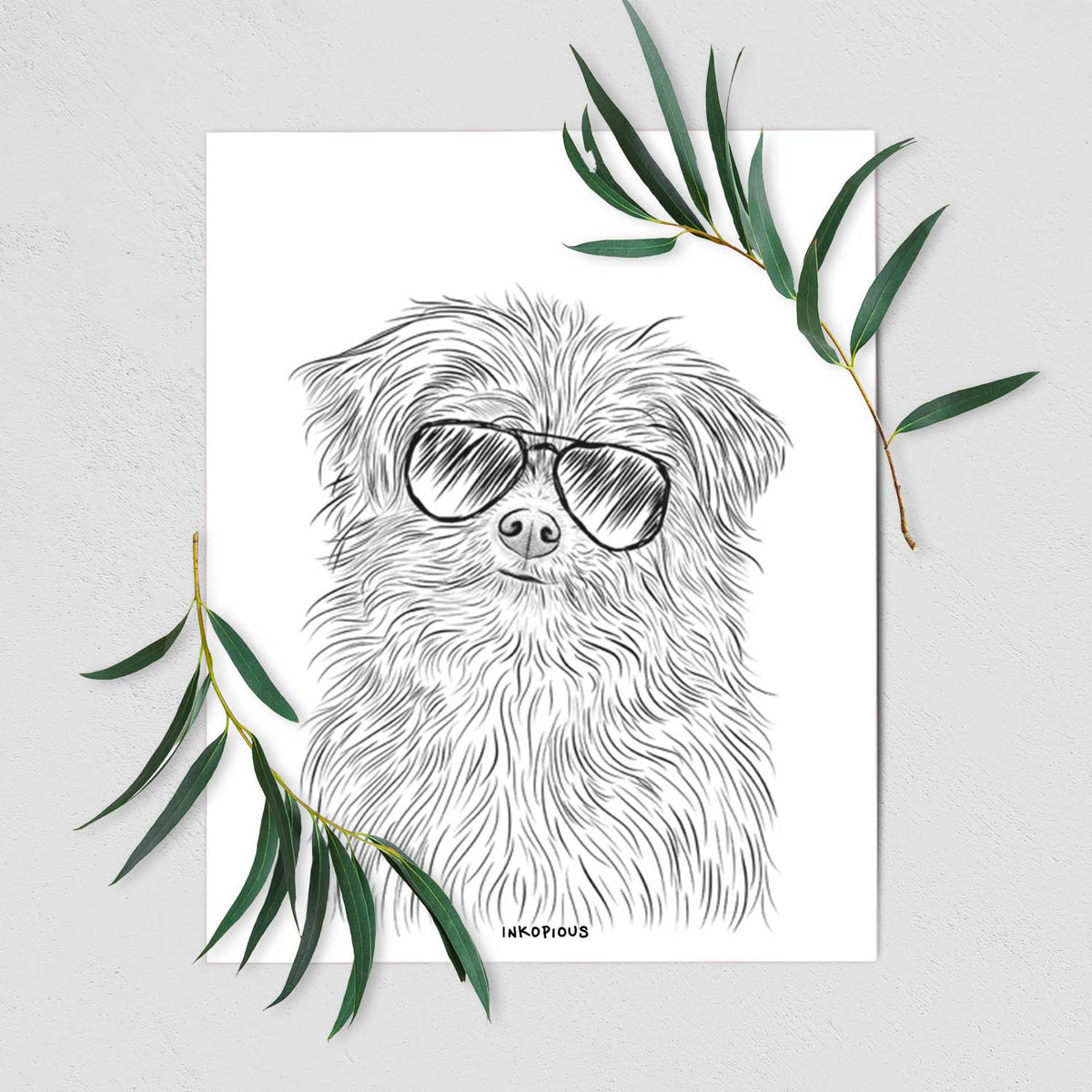 Trixie the Terrier Mix Art Print