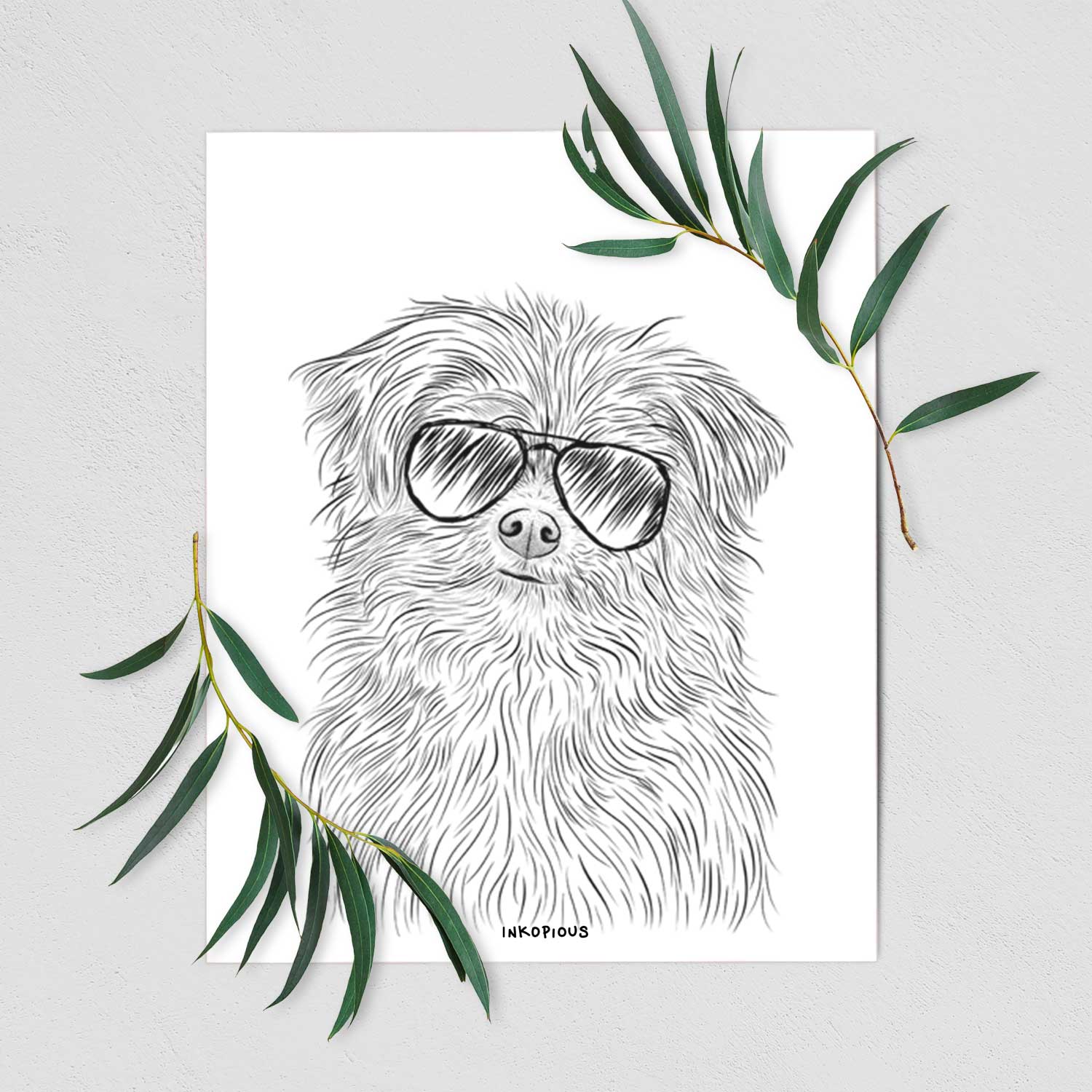 Trixie the Terrier Mix Art Print