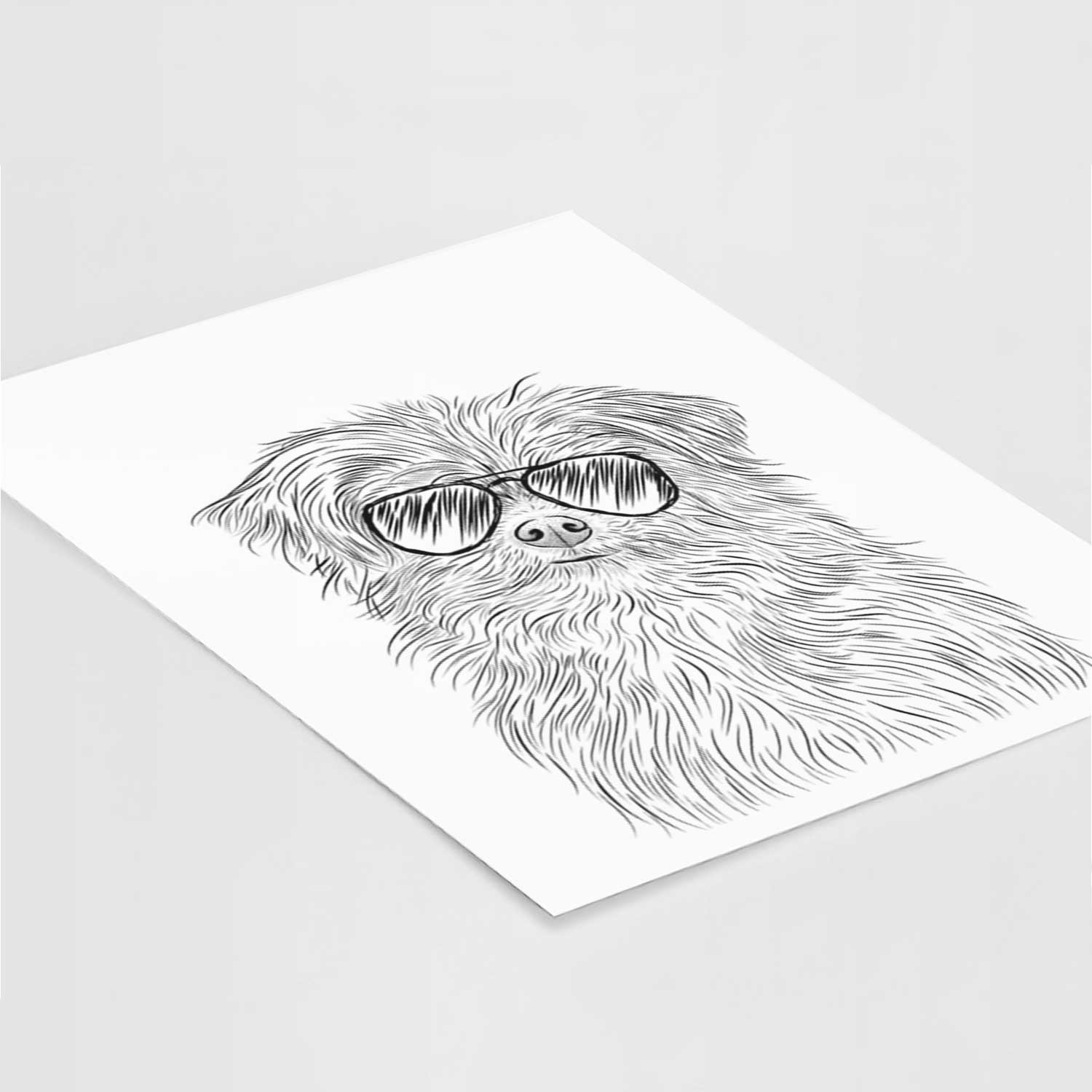 Trixie the Terrier Mix Art Print