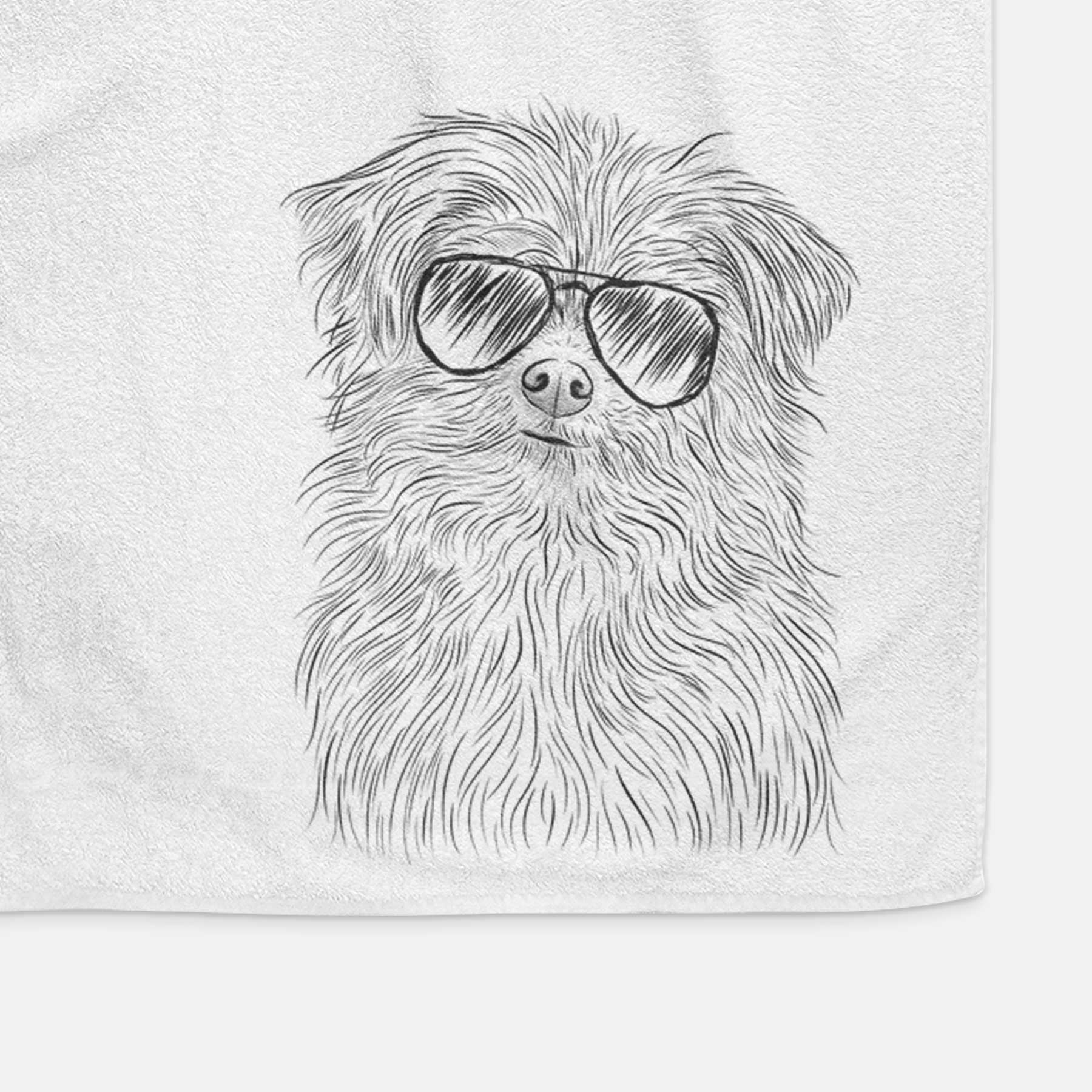 Trixie the Terrier Mix Decorative Hand Towel