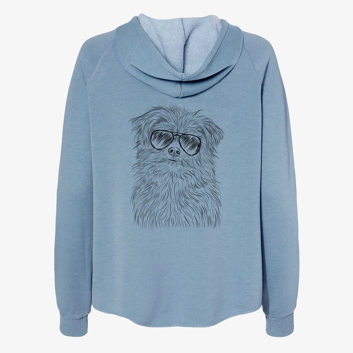 Trixie the Terrier Mix - Women's Cali Wave Zip-Up Sweatshirt