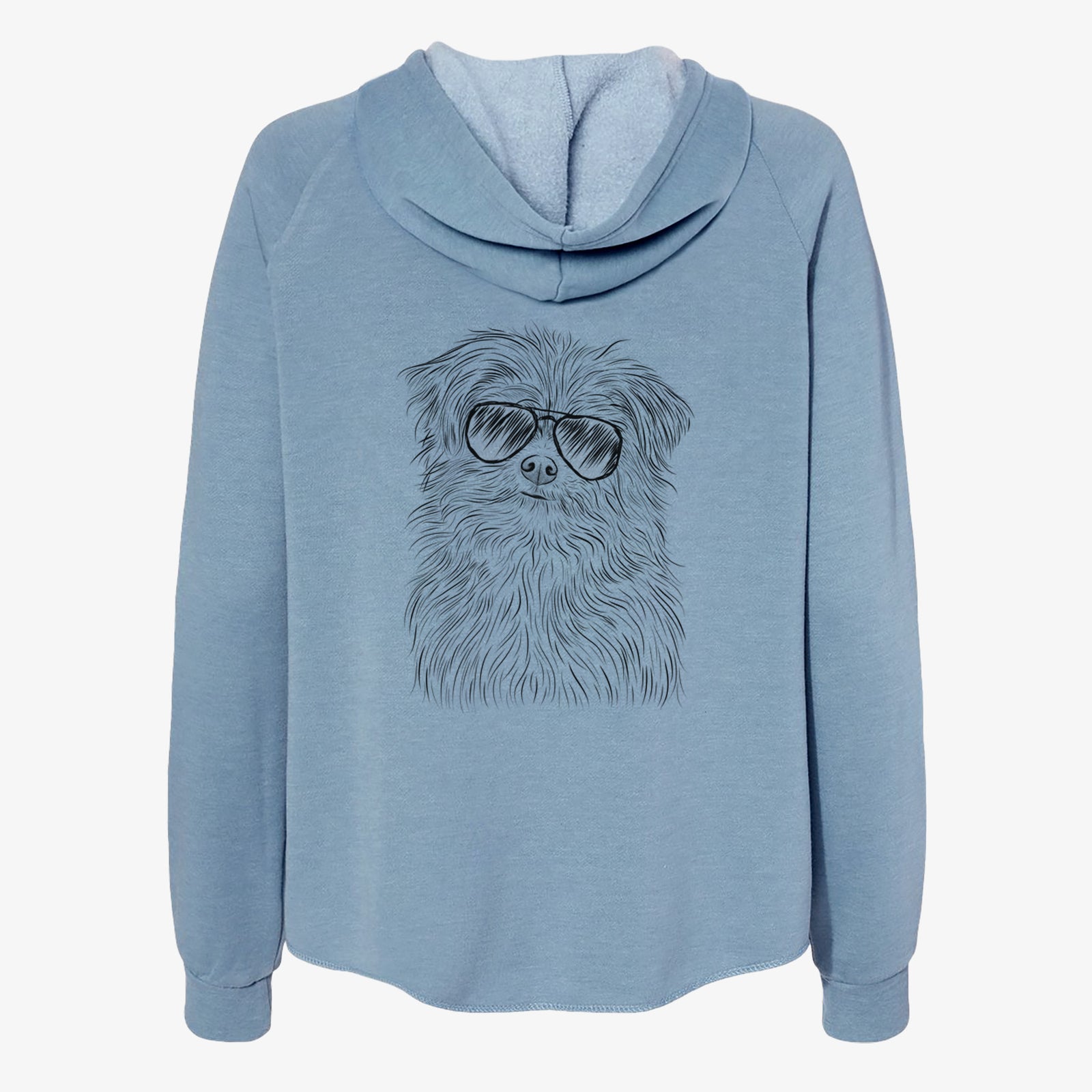 Trixie the Terrier Mix - Women's Cali Wave Zip-Up Sweatshirt