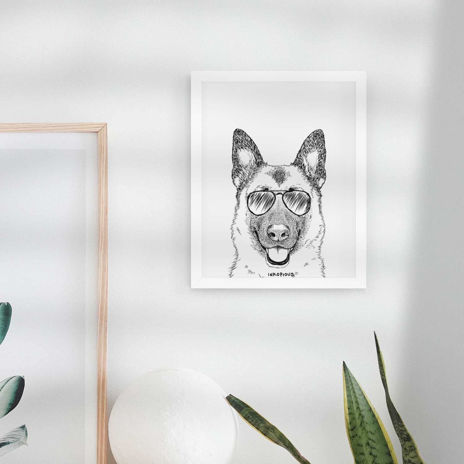 Trooper the German Shepherd Art Print