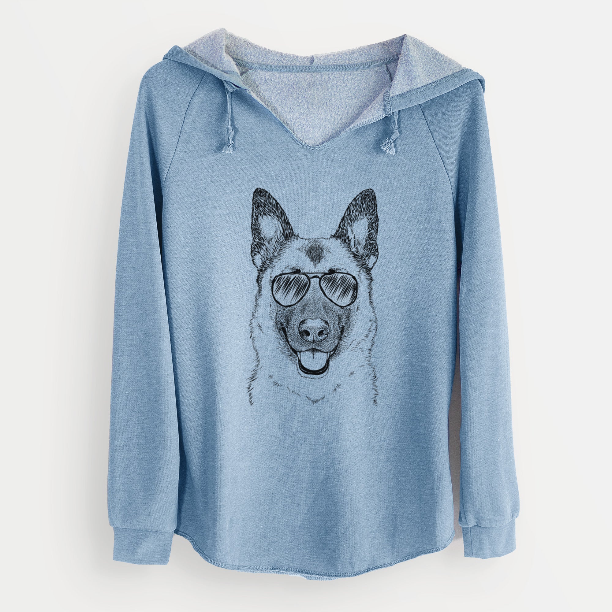 Aviator Trooper the German Shepherd - Cali Wave Hooded Sweatshirt