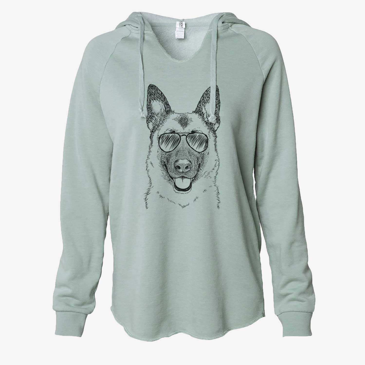 Trooper the German Shepherd - Cali Wave Hooded Sweatshirt