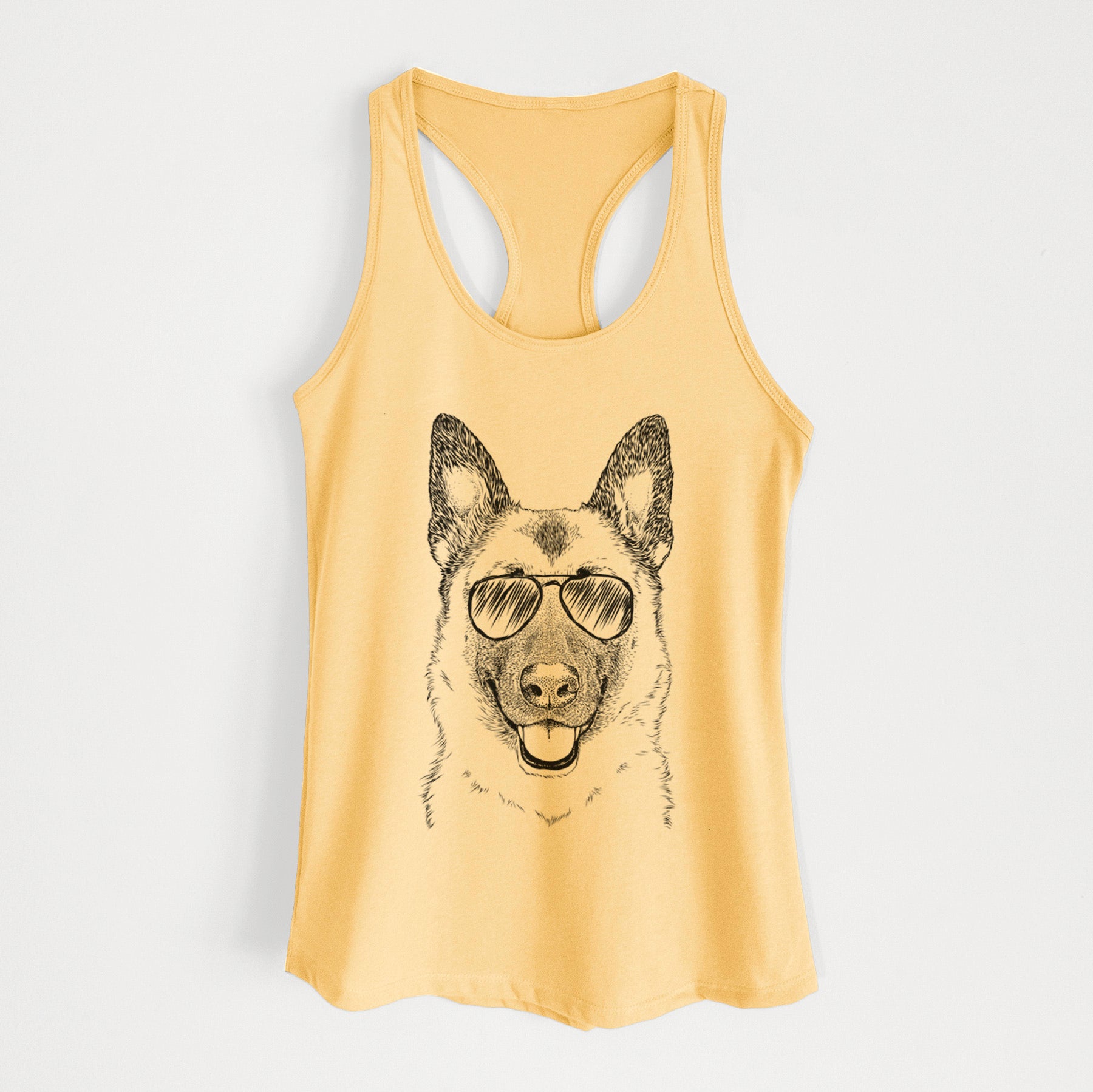 Trooper the German Shepherd - Women's Racerback Tanktop