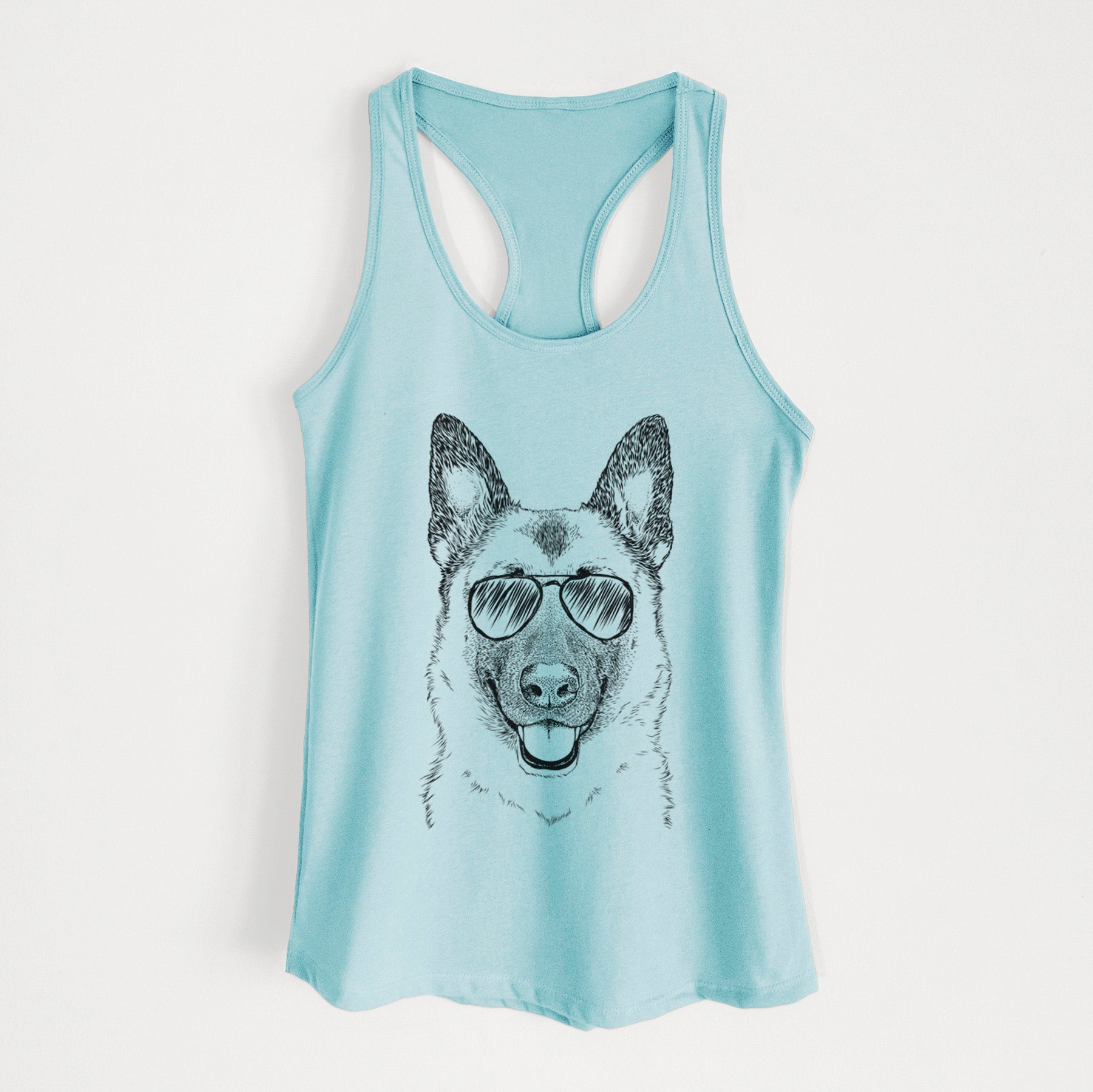 Trooper the German Shepherd - Women's Racerback Tanktop