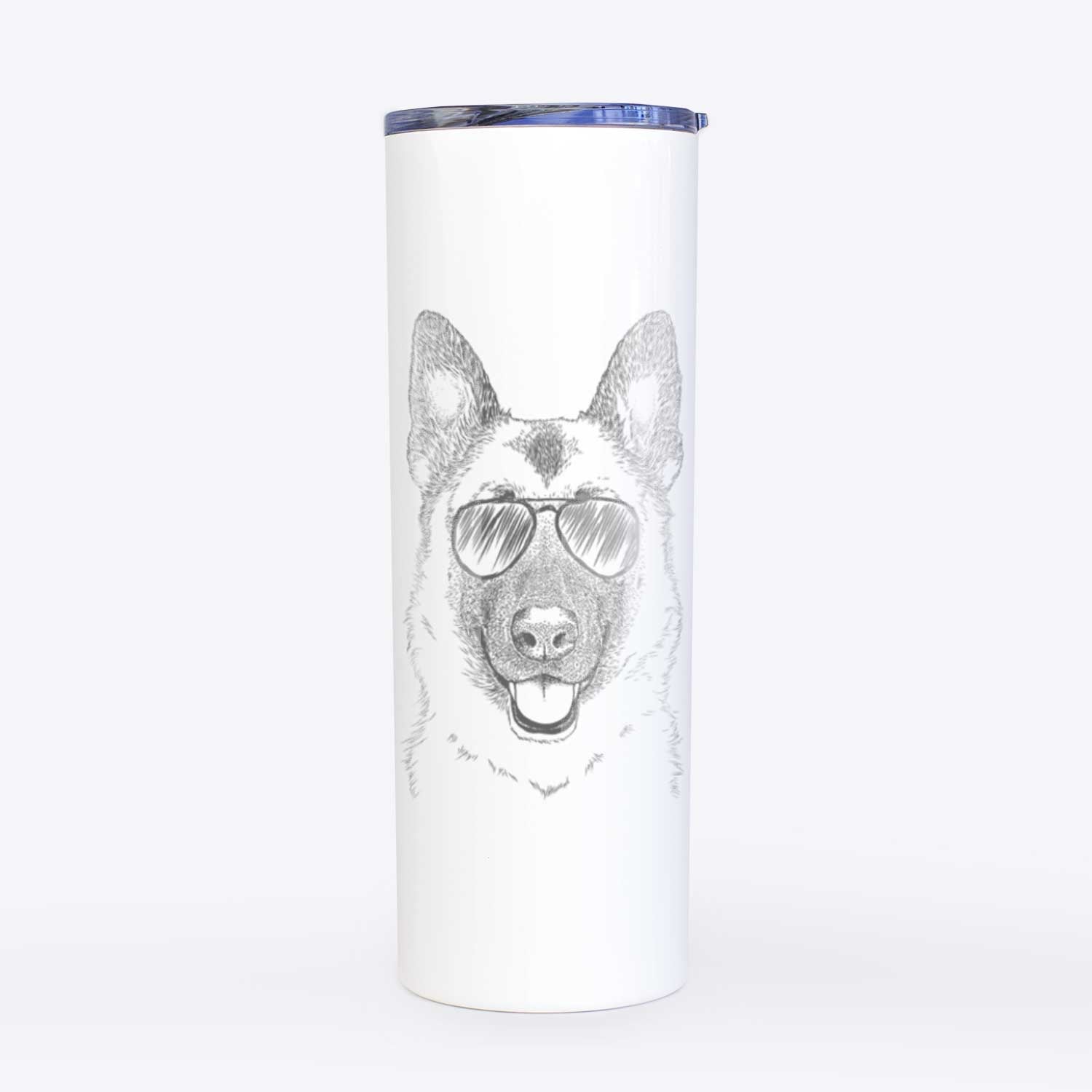 Trooper the German Shepherd - 20oz Skinny Tumbler