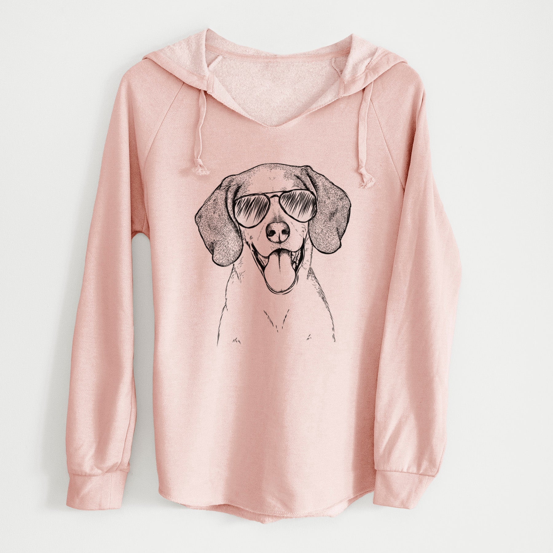 Aviator Trooper the Hound Mix - Cali Wave Hooded Sweatshirt