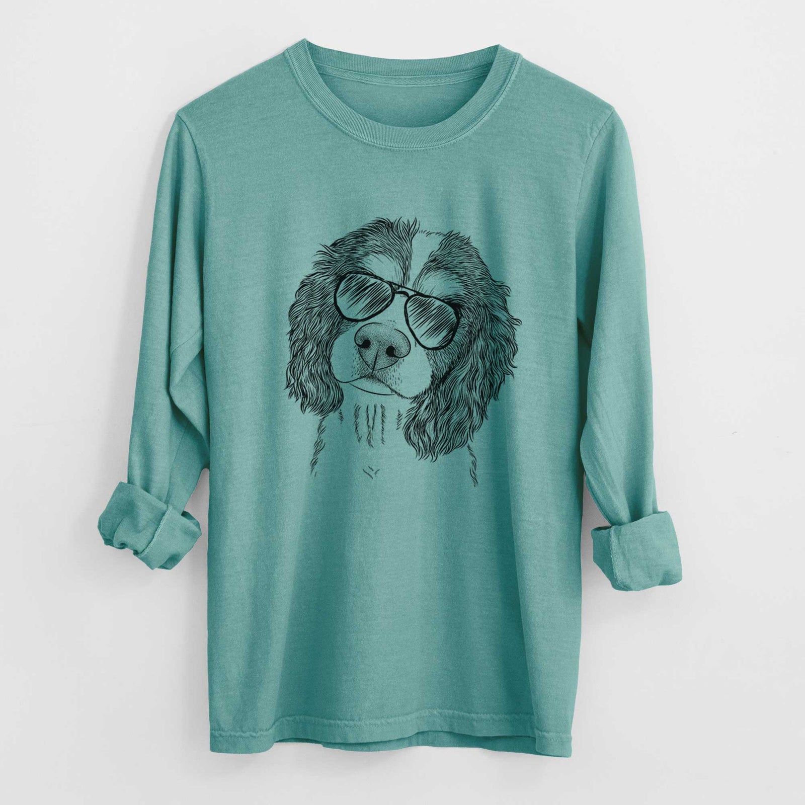 Aviators Truman the Cavalier King Charles Spaniel - Heavyweight 100% Cotton Long Sleeve