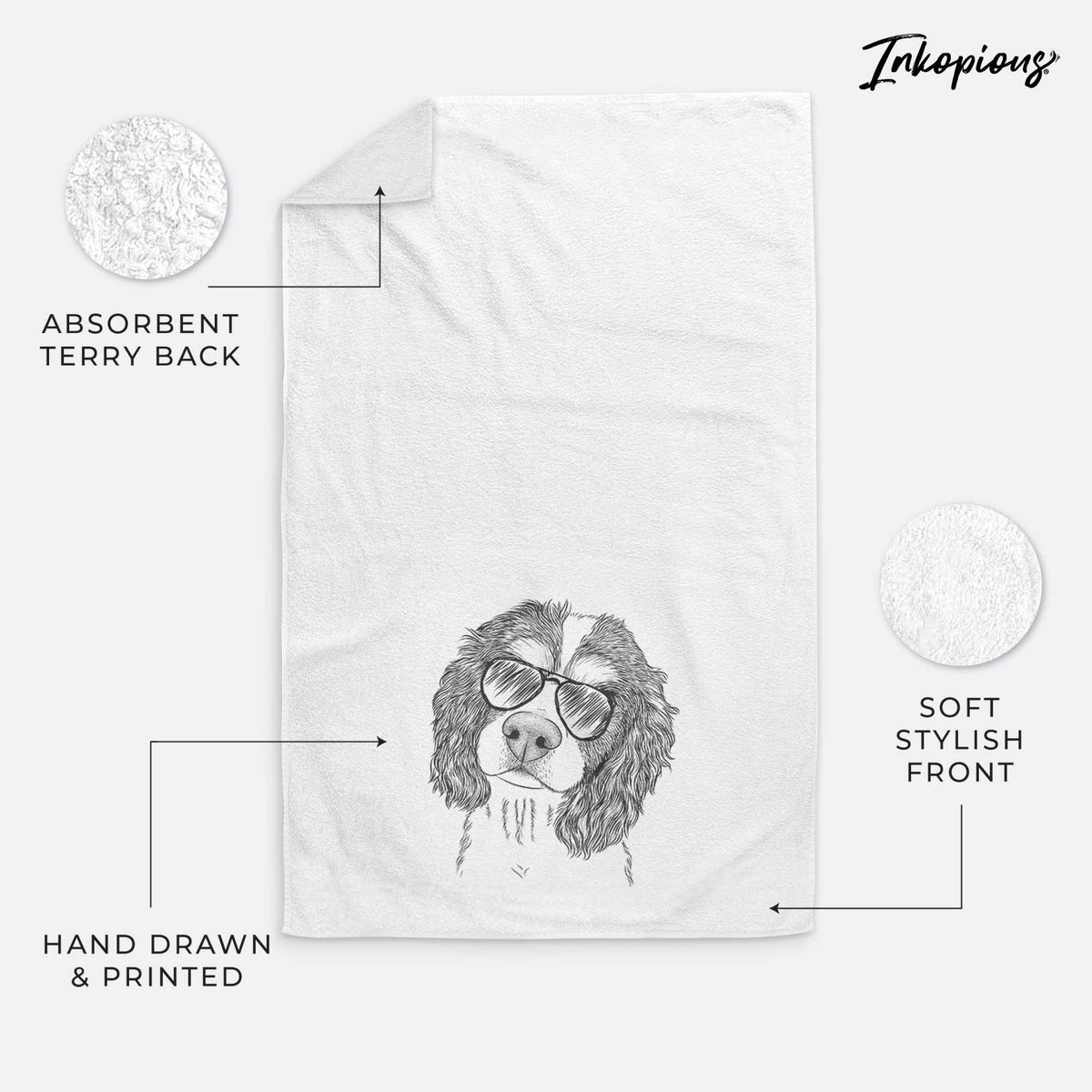 Truman the Cavalier King Charles Spaniel Decorative Hand Towel