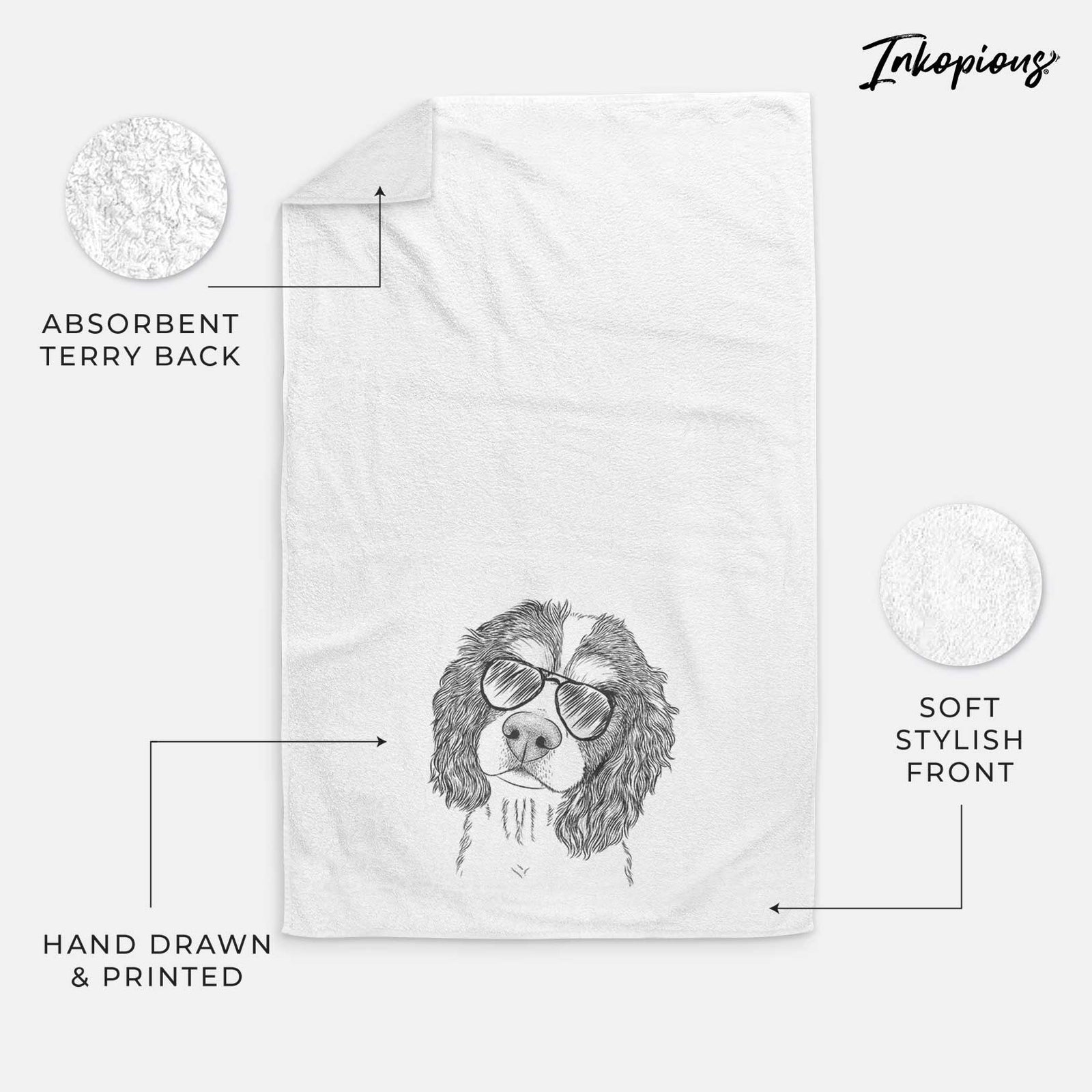 Truman the Cavalier King Charles Spaniel Decorative Hand Towel