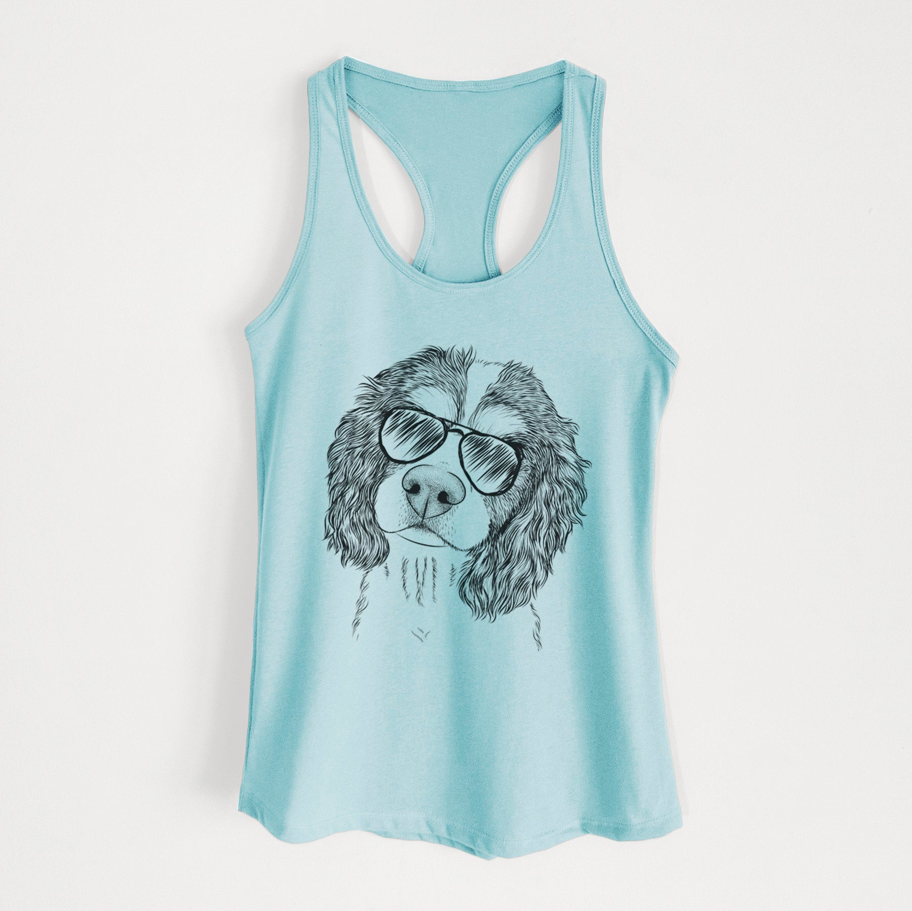 Truman the Cavalier King Charles Spaniel - Women's Racerback Tanktop