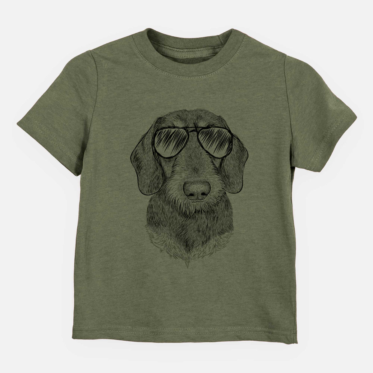 Aviator Truman the Wirehaired Dachshund - Kids/Youth/Toddler Shirt