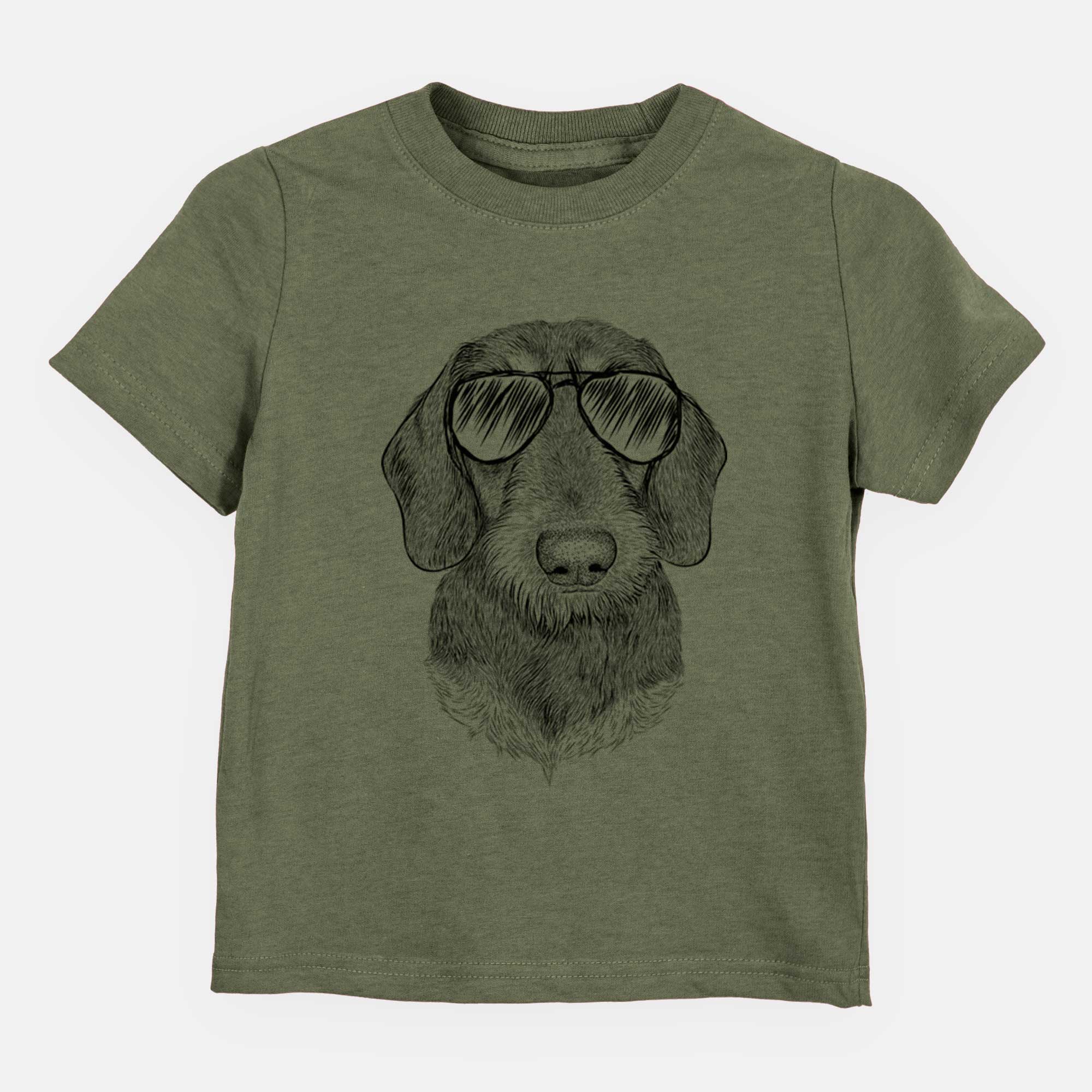 Aviator Truman the Wirehaired Dachshund - Kids/Youth/Toddler Shirt