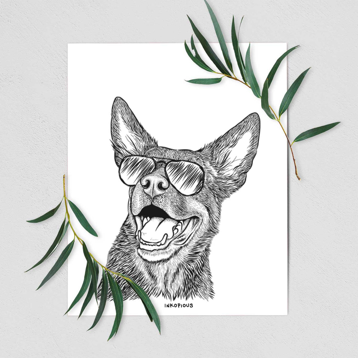 Tucker the Australian Kelpie Art Print