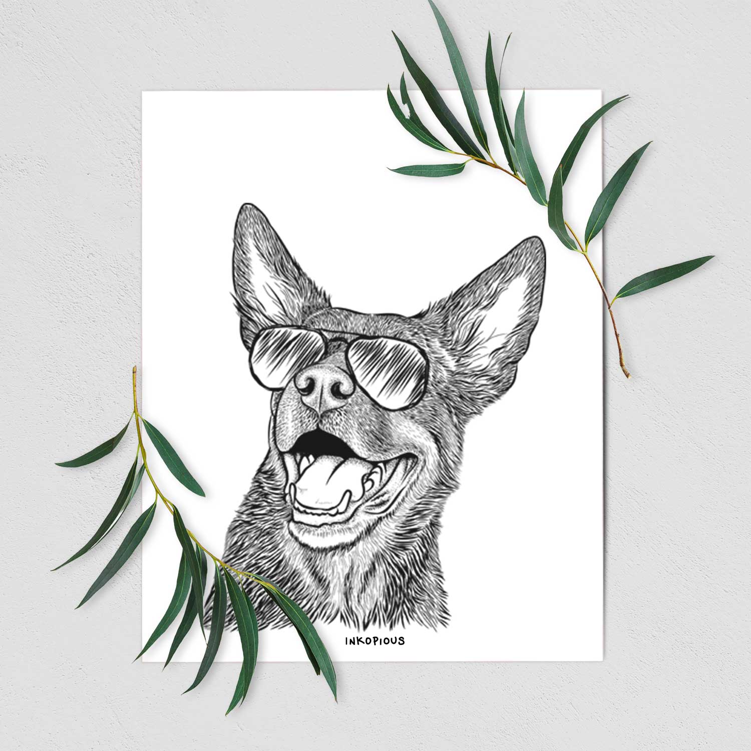 Tucker the Australian Kelpie Art Print