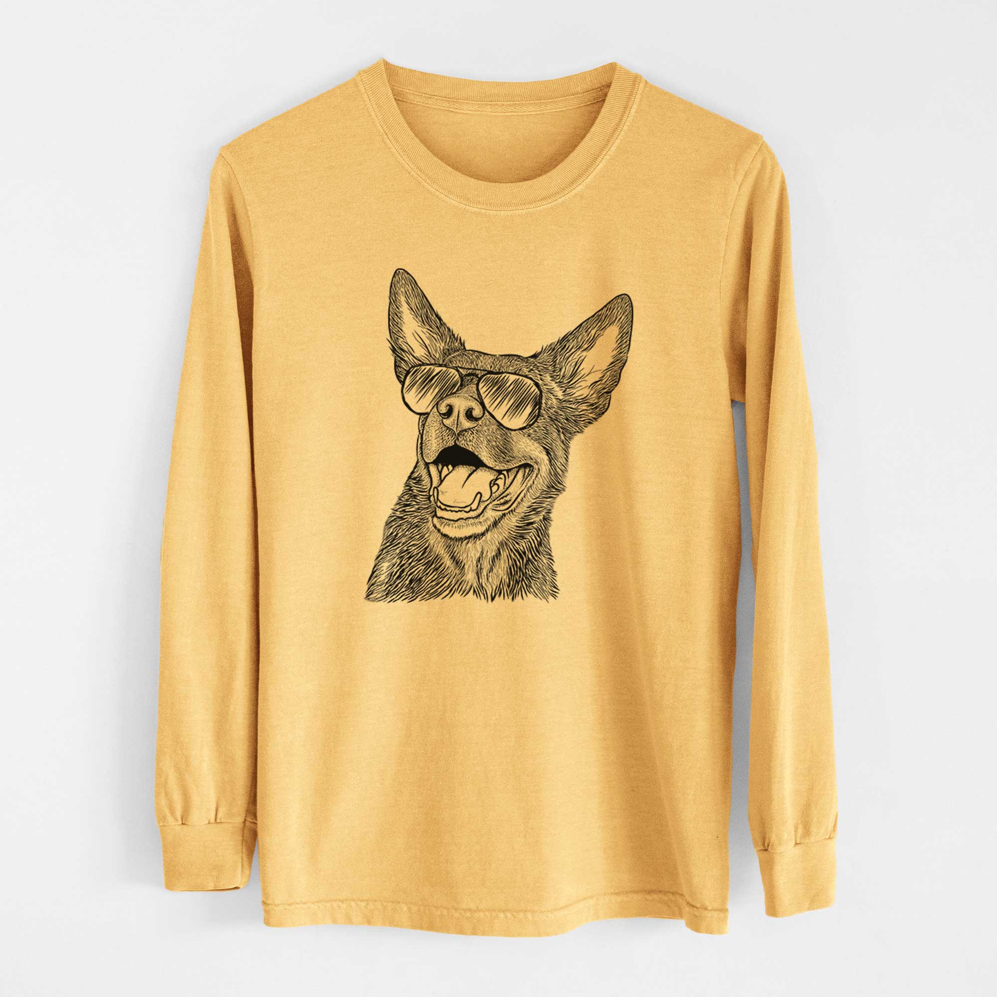 Aviators Tucker the Australian Kelpie - Heavyweight 100% Cotton Long Sleeve