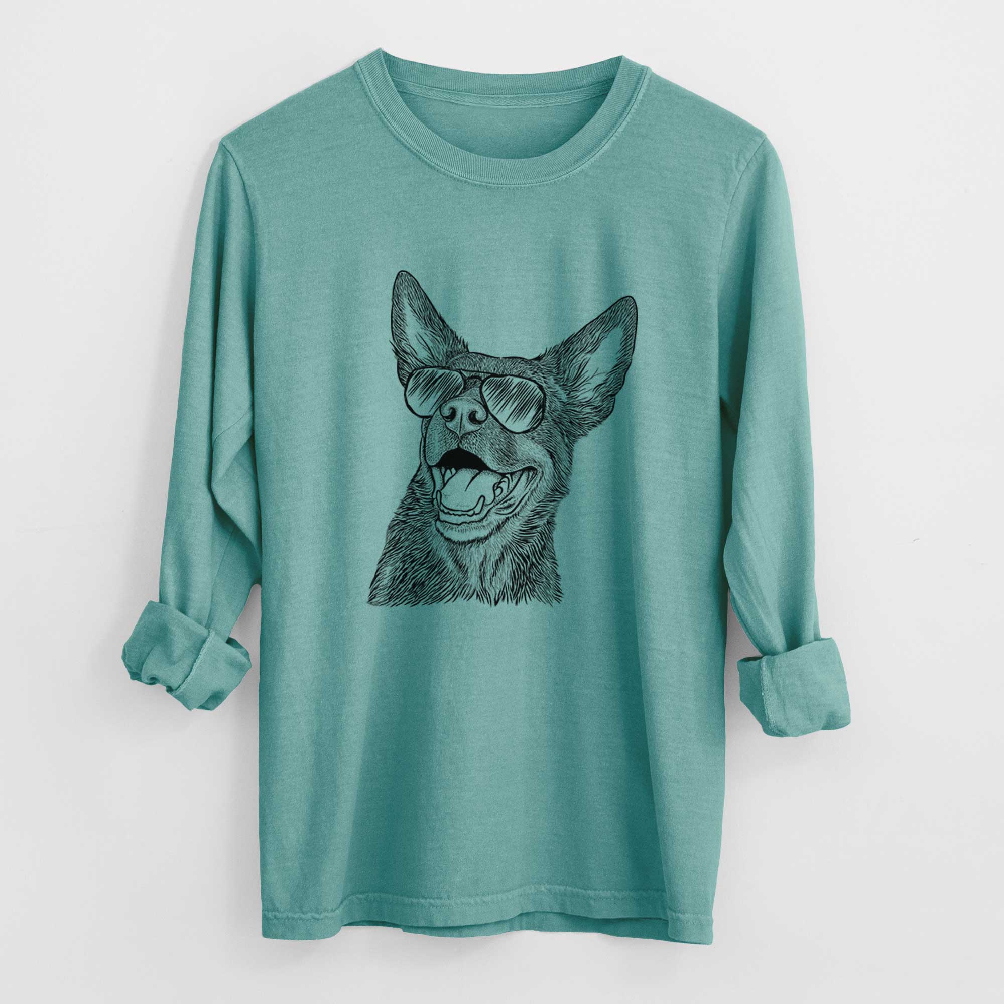 Aviators Tucker the Australian Kelpie - Heavyweight 100% Cotton Long Sleeve