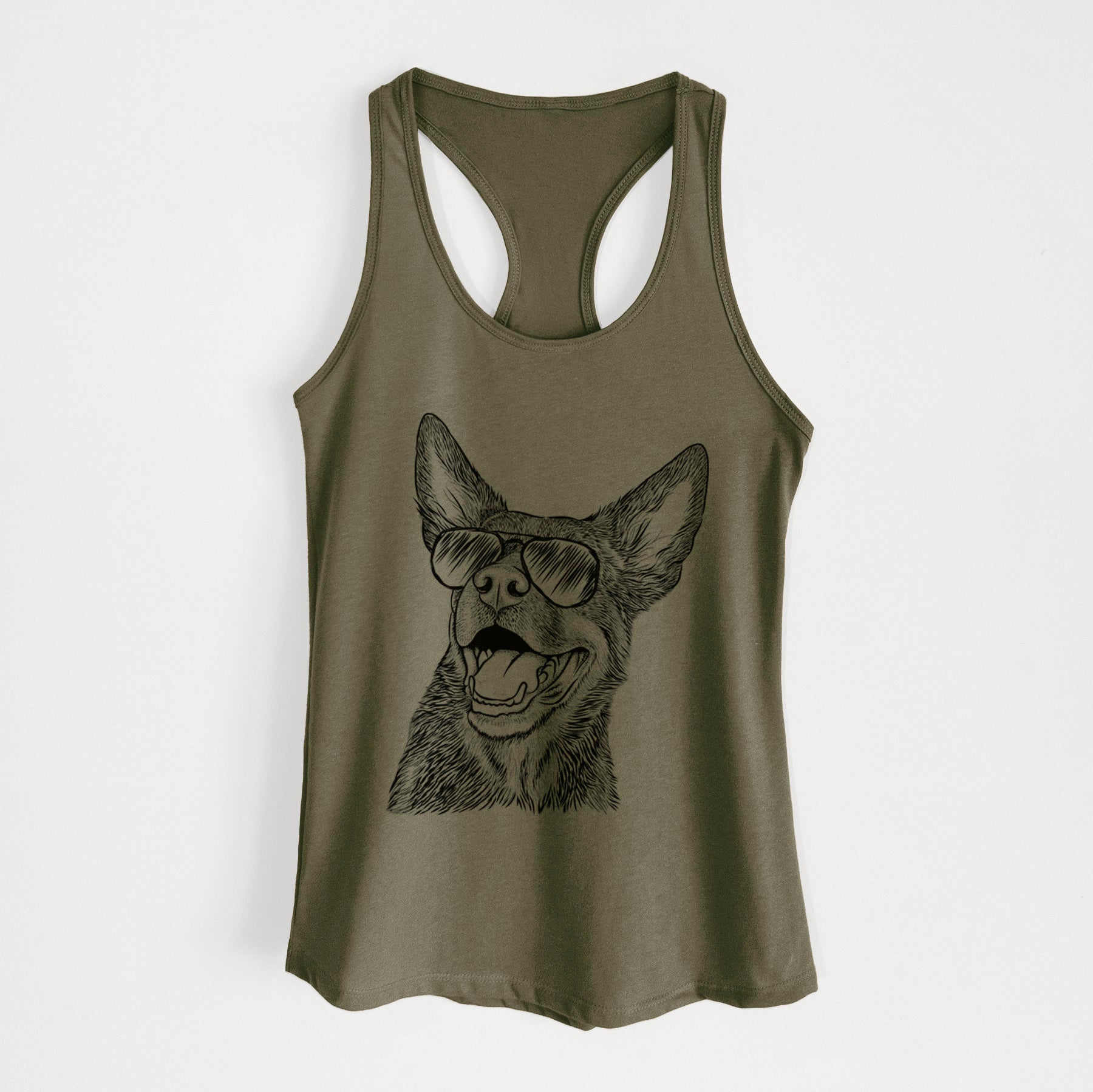 Tucker the Australian Kelpie - Women's Racerback Tanktop