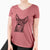 Aviator Tucker the Australian Kelpie - Women's V-neck Shirt