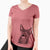 Aviator Tucker the Australian Kelpie - Women's V-neck Shirt