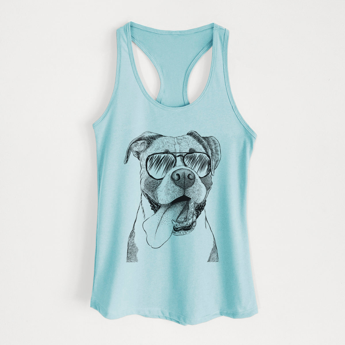 Tuckeroo the Boxer - Women's Racerback Tanktop