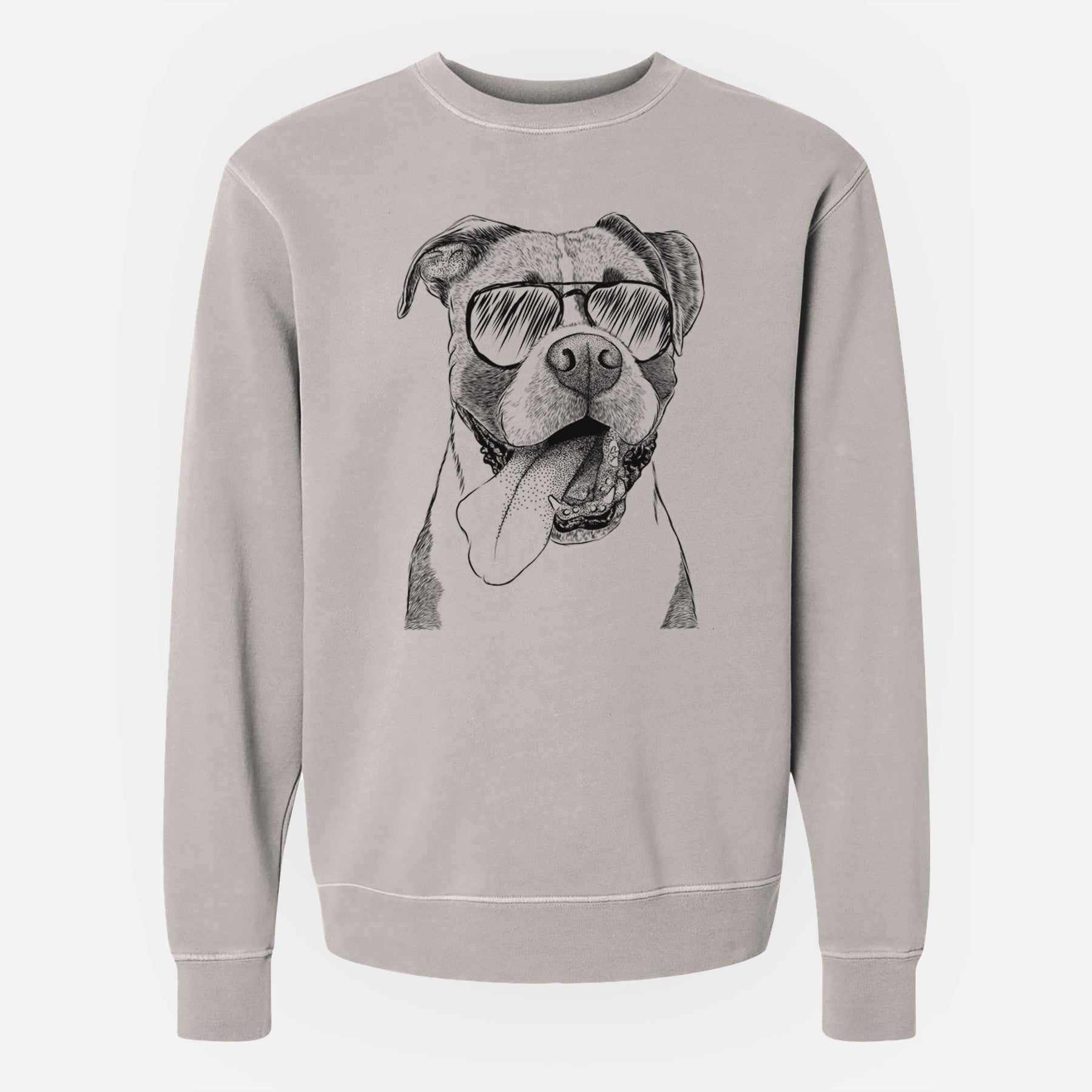 Aviator Tuckeroo the Boxer - Unisex Pigment Dyed Crew Sweatshirt